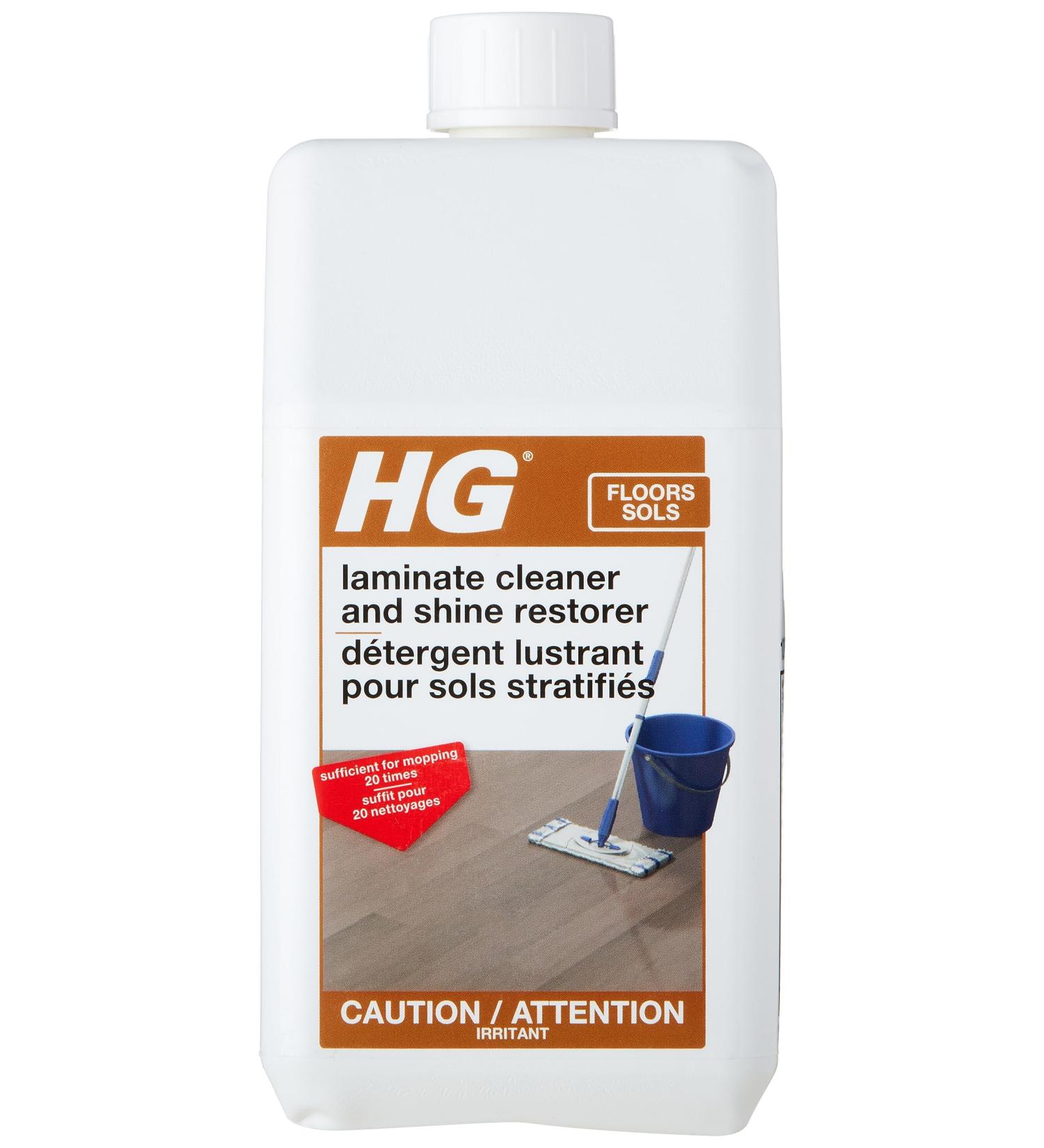HG Laminate Gloss Cleaner 1L - Cleans and Shines All Types of Laminate Floors - Safe for Regular Use - Fresh-smelling - Buy Online on GoSupps.com