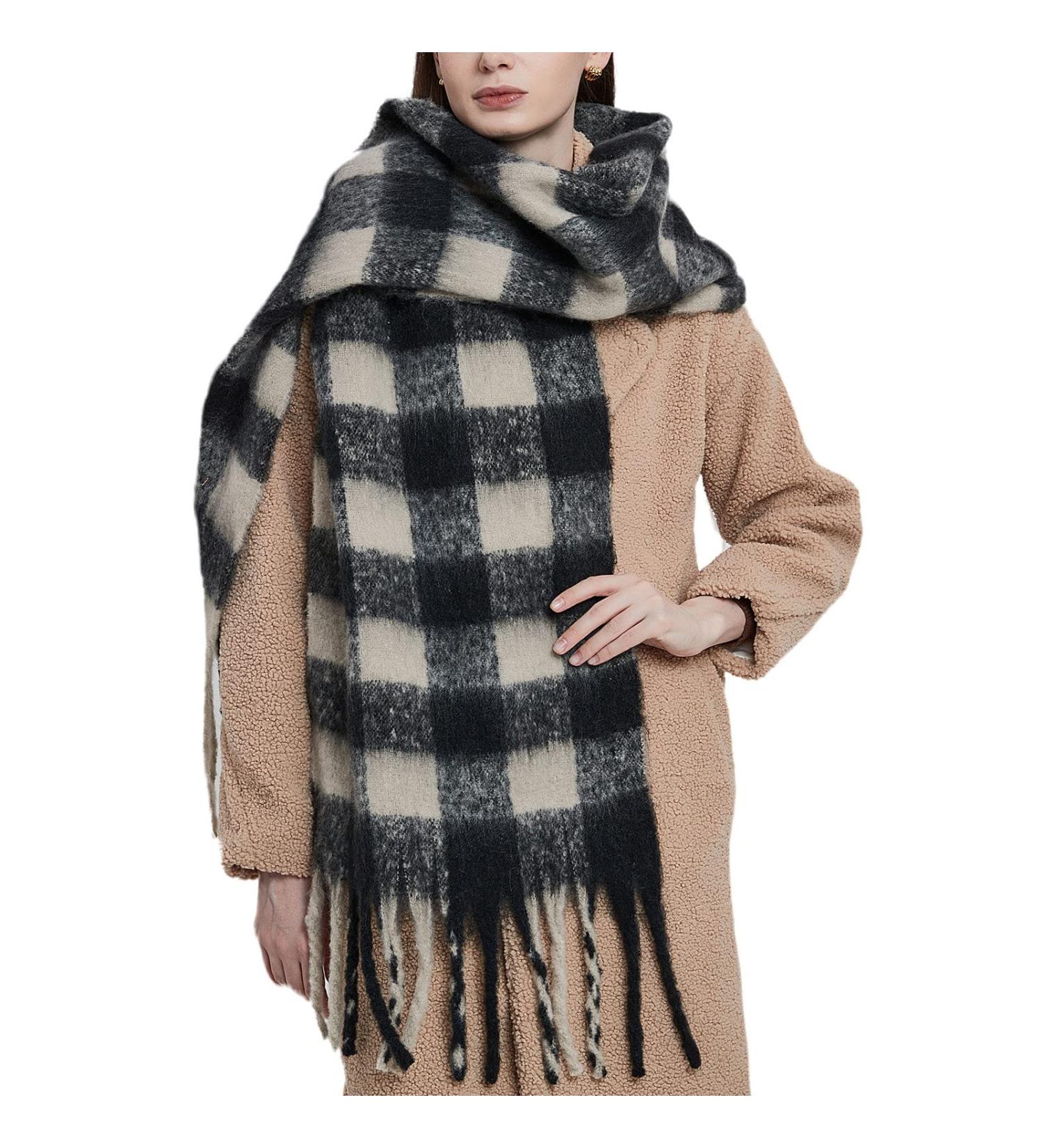 Shop XL Loop Scarves for Women & Men - Cozy Autumn Knitting & Cashmere Styles in Brown & Black - Buy Online on GoSupps.com