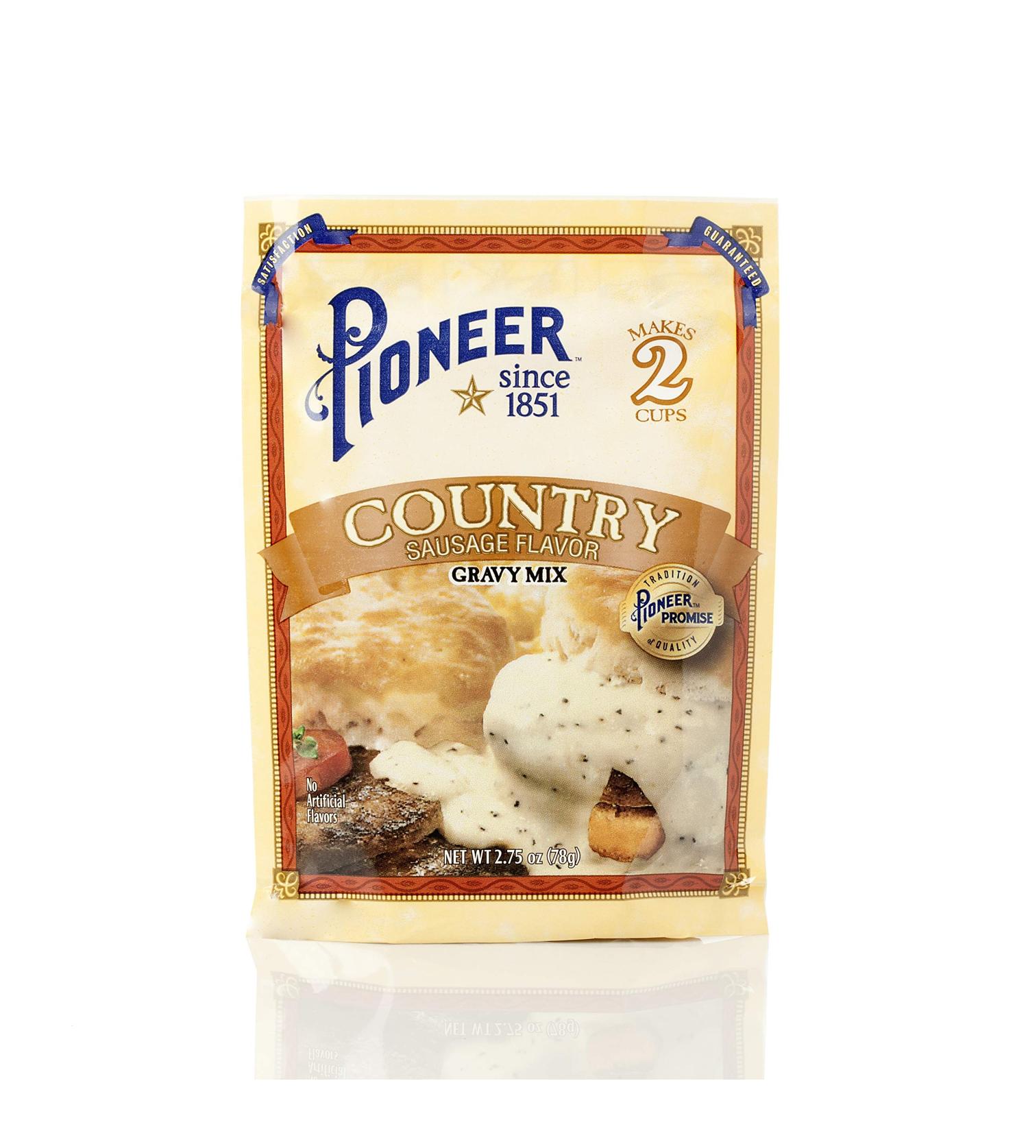 Pioneer Country Sausage Gravy Mix 2.75 Ounce (Pack of 24) Sausage 2.75 Ounce