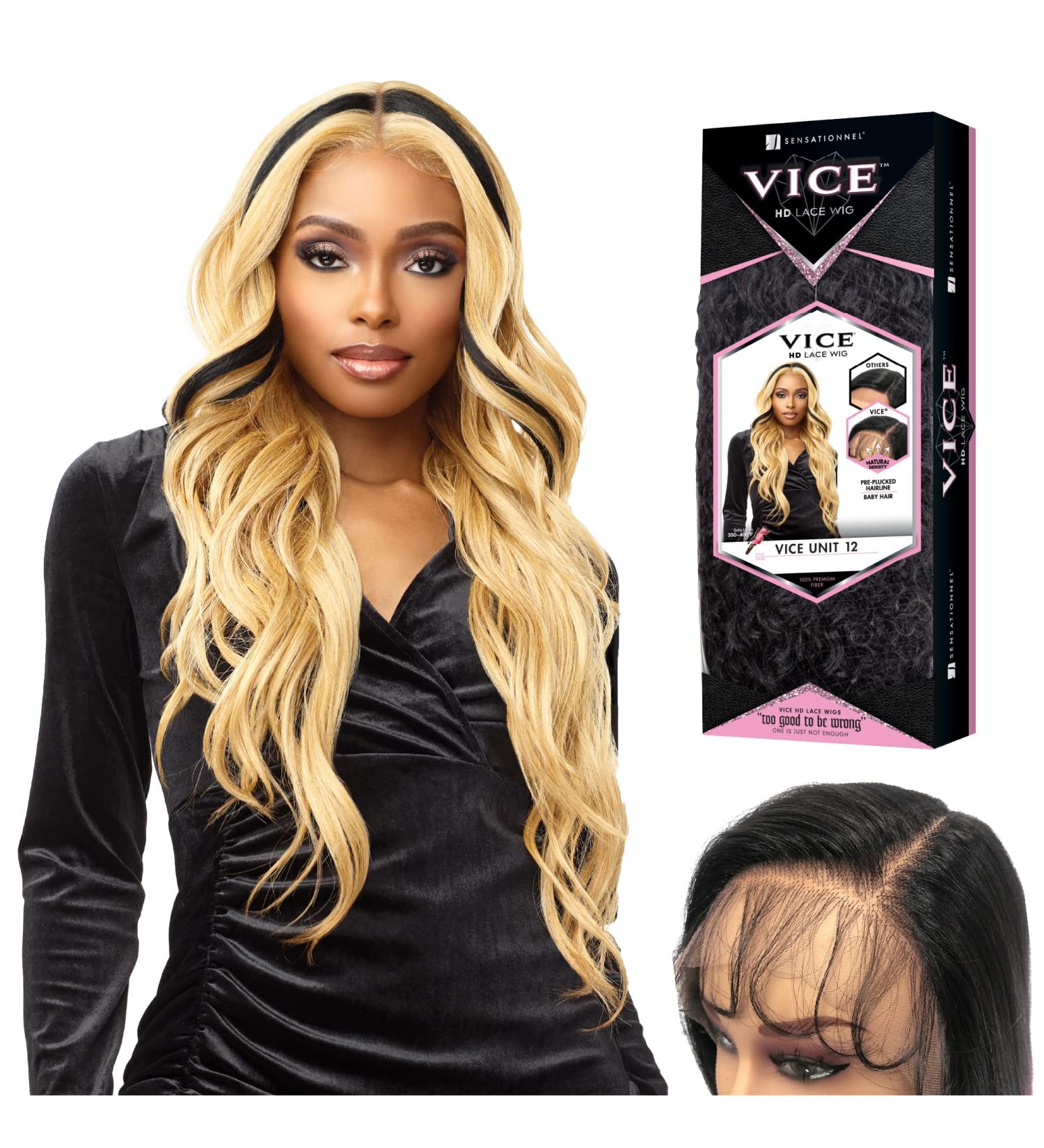 Sensationnel Vice Lace Front Wig - HD Transparent Lace - Pre-Plucked Hairline - Vice Unit 12 - HBRED/1 - Buy Online on GoSupps.com