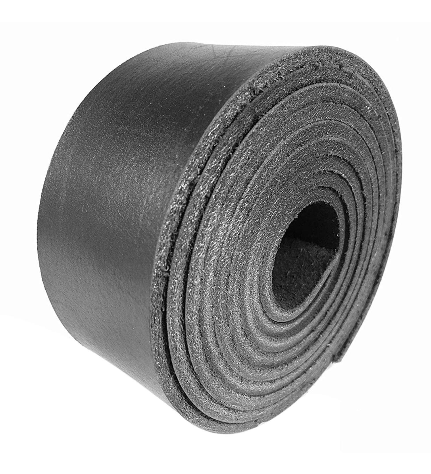 Sepici Heavy Weight Black Leather Strap - 1/2 to 4 Wide x 60-70 Long - Buy Online on GoSupps.com
