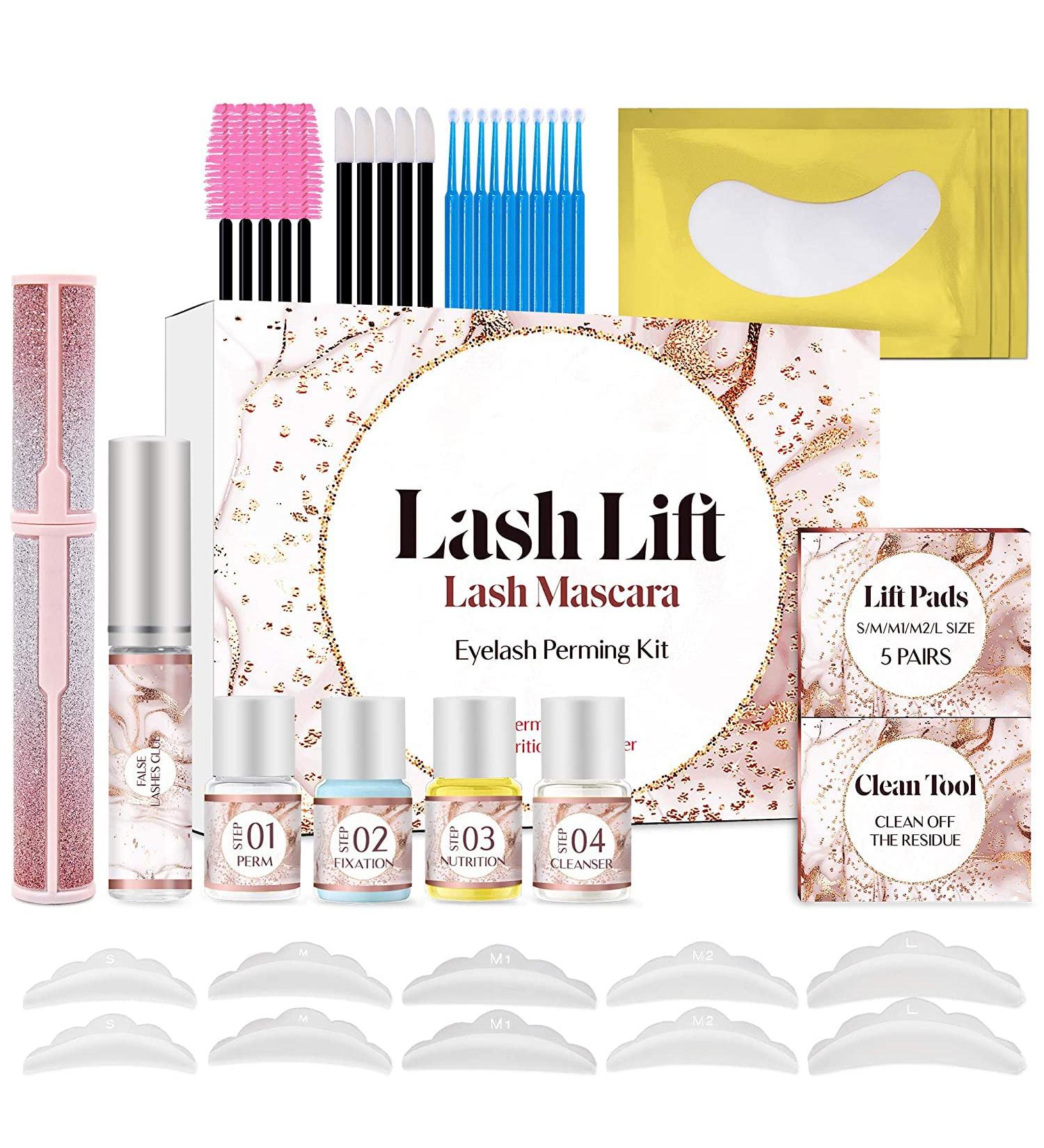 Lupure Lash Lift Kit with Mascara - Professional Quality Eyelash Perm Extensions for Salon | Semi-Permanent Curling Perming Wave - Buy Online on GoSupps.com