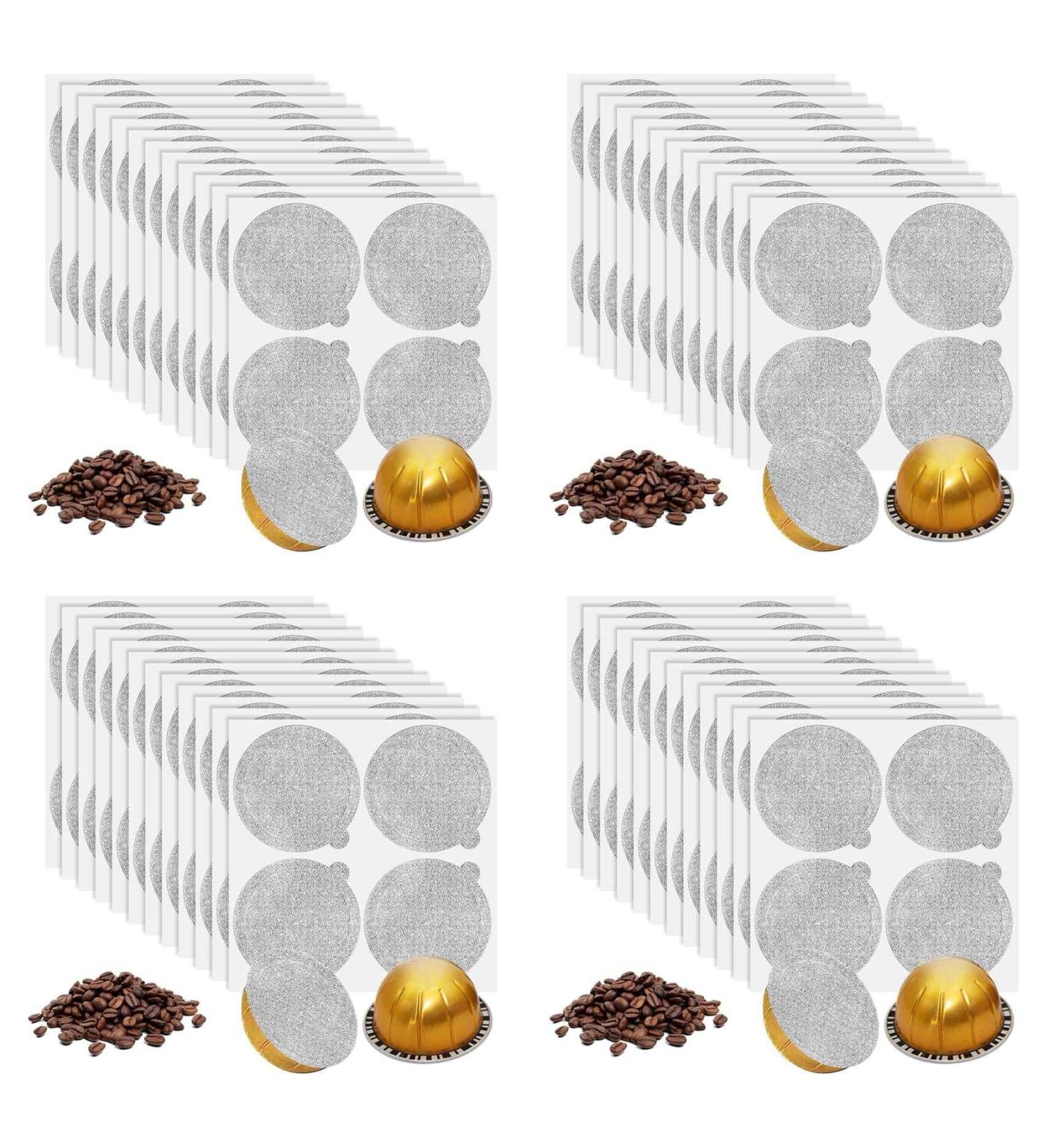 Joints de Couvercles en Aluminium - R utiliser Les Capsules de Dosettes de Caf 480 Pi ces pour Vertuoline Vertuo R utiliser Les Joints de Couverture de Dosettes de Caf 62 Mm - Buy Online on GoSupps.com