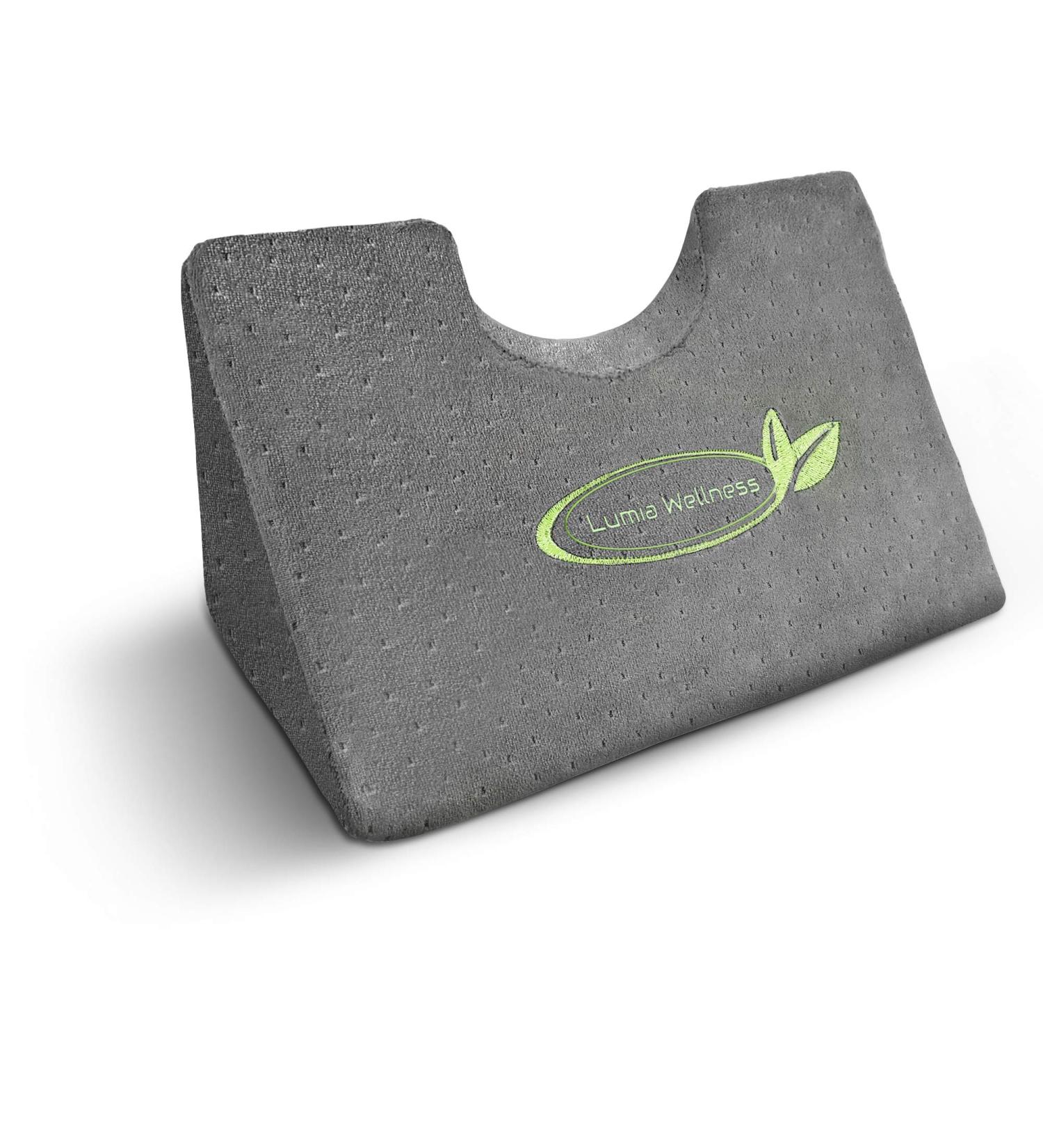 Lumia Wellness Cervical Traction Wedge Pillow - Neck and Shoulder Relaxer for Cervical Spinal Correction, TMJ Pain Relief, and Chiropractic Stretcher - Buy Online on GoSupps.com