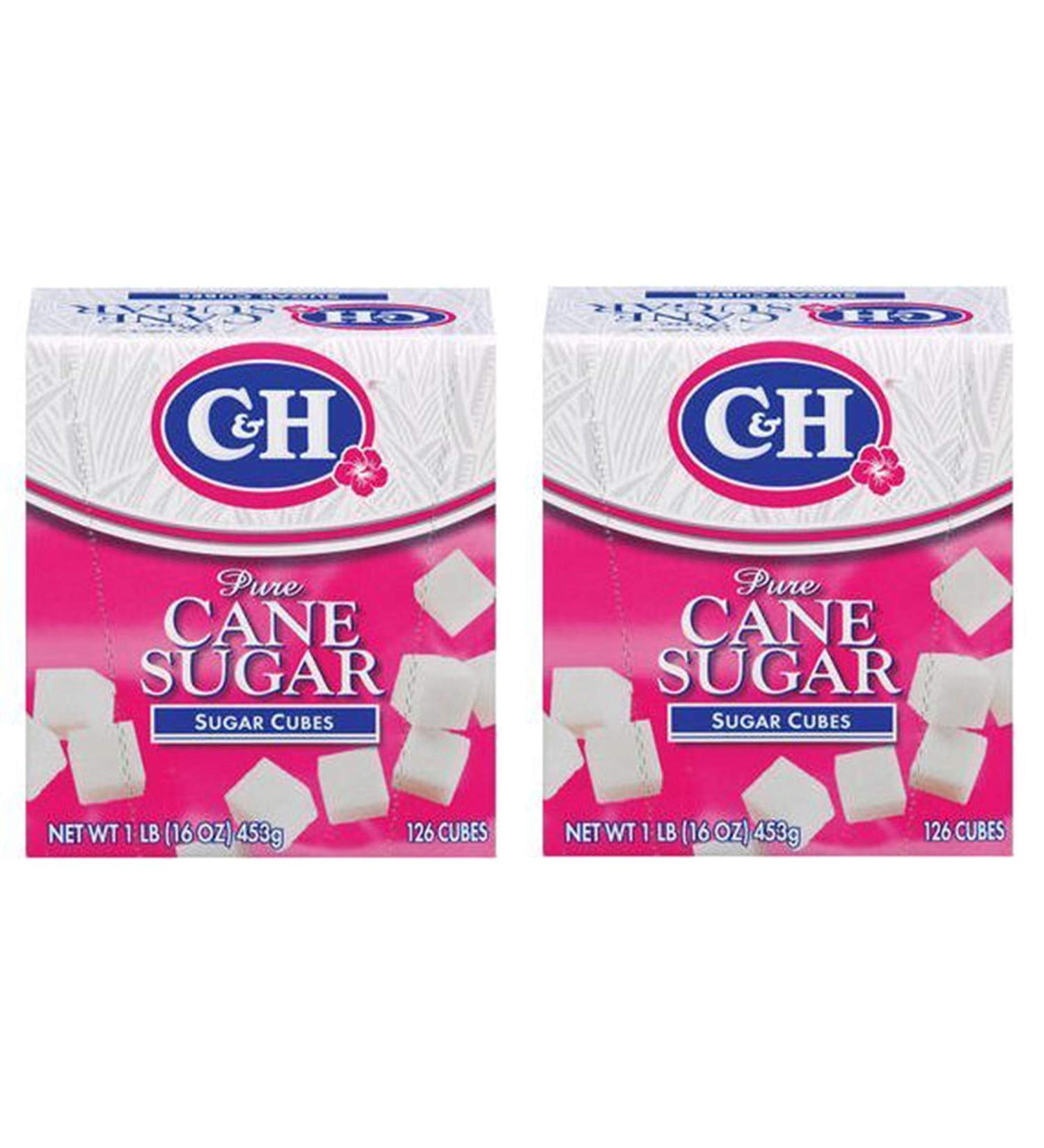 C&H Pure Sugar Cane Cubes 16 oz - Pack of 2, 1 lb each - Buy Online on GoSupps.com