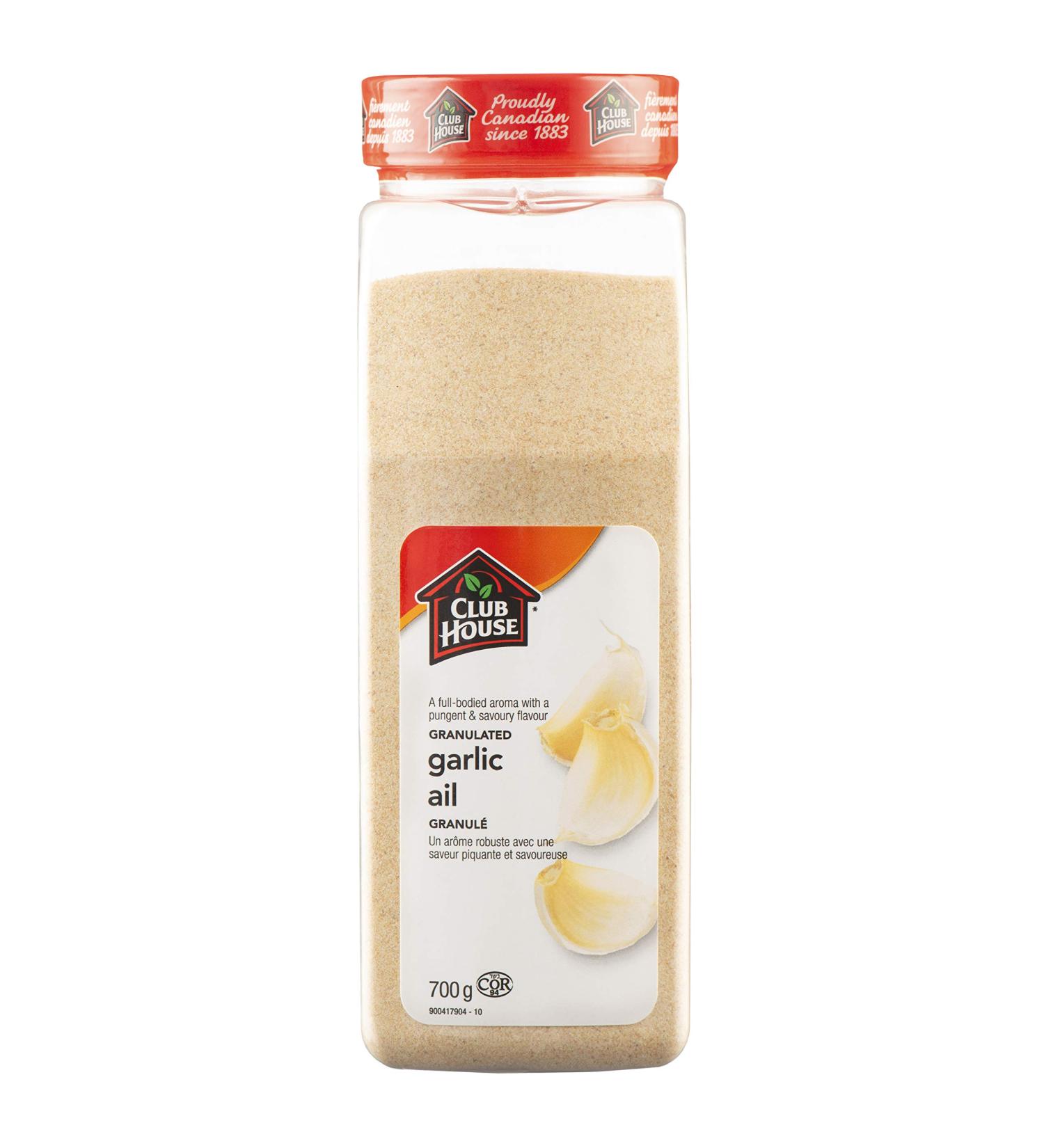 Club House Quality Natural Herbs and Spices Granulated Garlic 700g - Buy Online on GoSupps.com