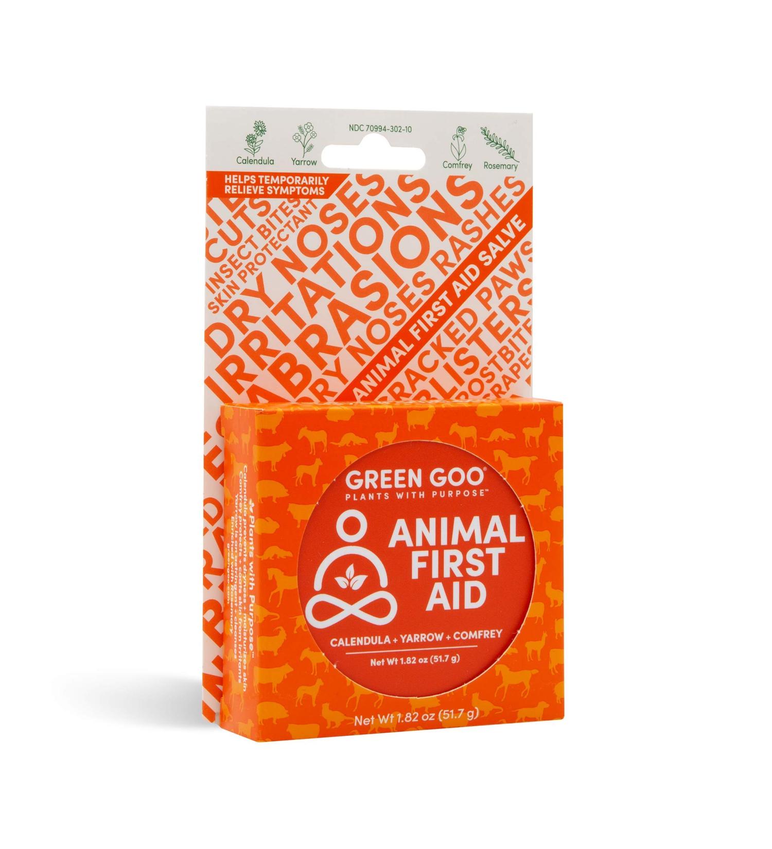 Green Goo Animal First Aid Salve 1.82 oz - Natural Pet Wound Care & Healing - Buy Online on GoSupps.com