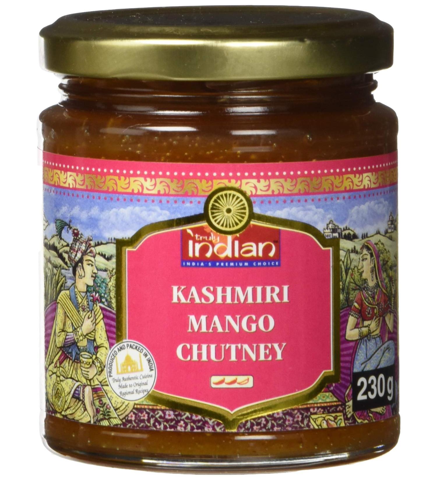 Truly Indian Kashmiri Mango Chutney - 6 Pack (230g) | Fruity Sharp Dip & Sauce for Authentic Indian Cooking - Buy Online on GoSupps.com