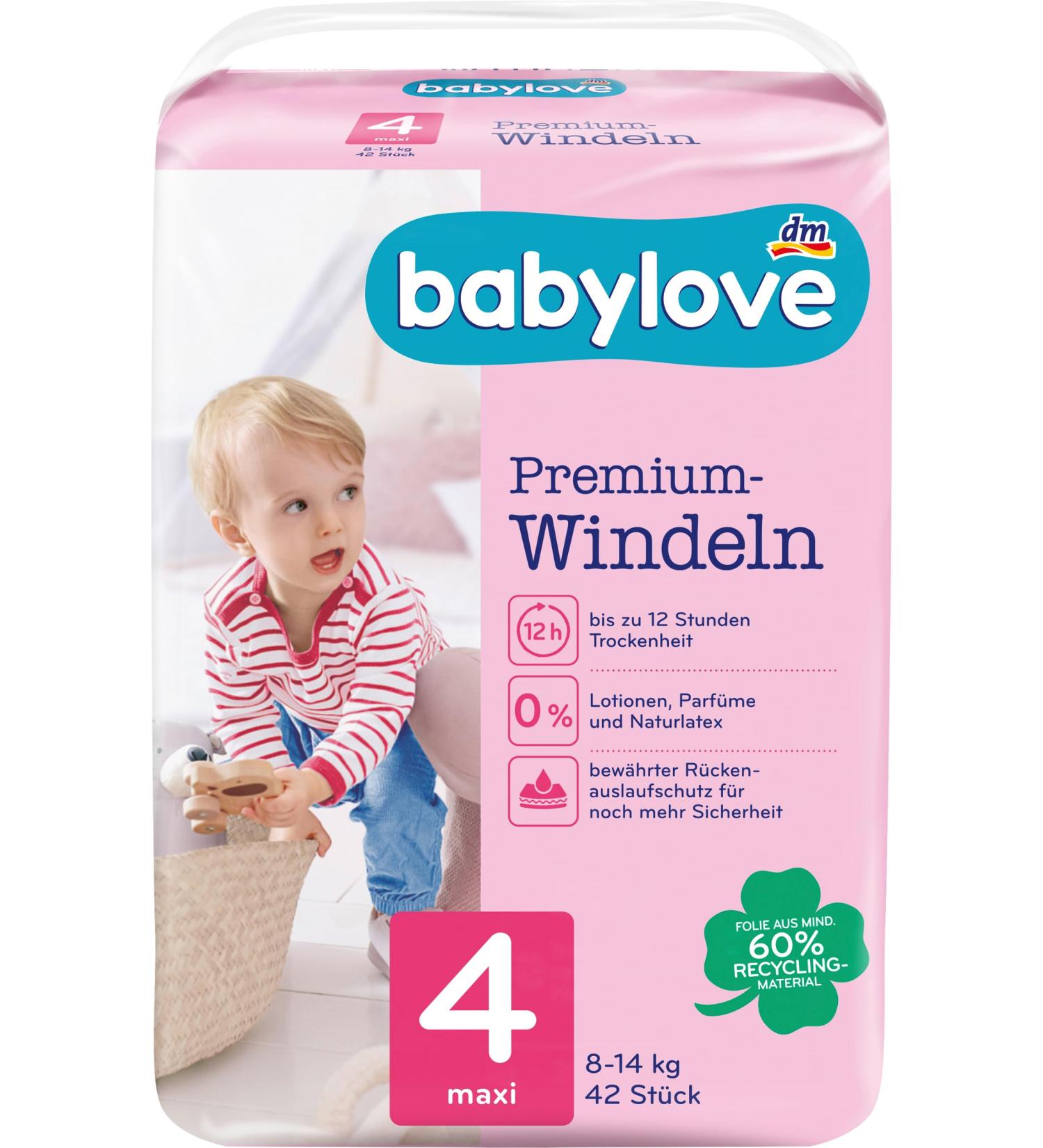 Babylove wet wipes and co (1 pack premium diapers size 4) 1 pack premium diapers size 4