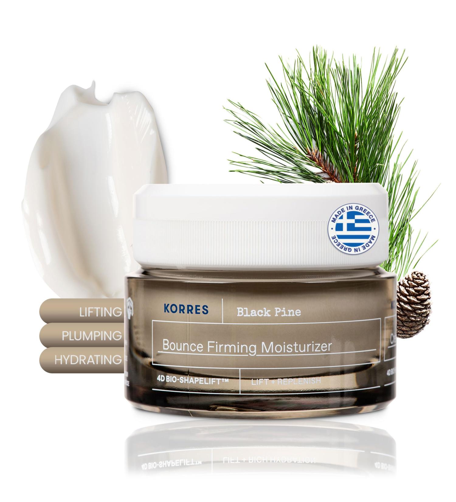 KORRES Black Pine Bounce Firming Moisturizer - International Shipping | 1.35 fl. oz. Anti-Aging Skincare - Buy Online on GoSupps.com