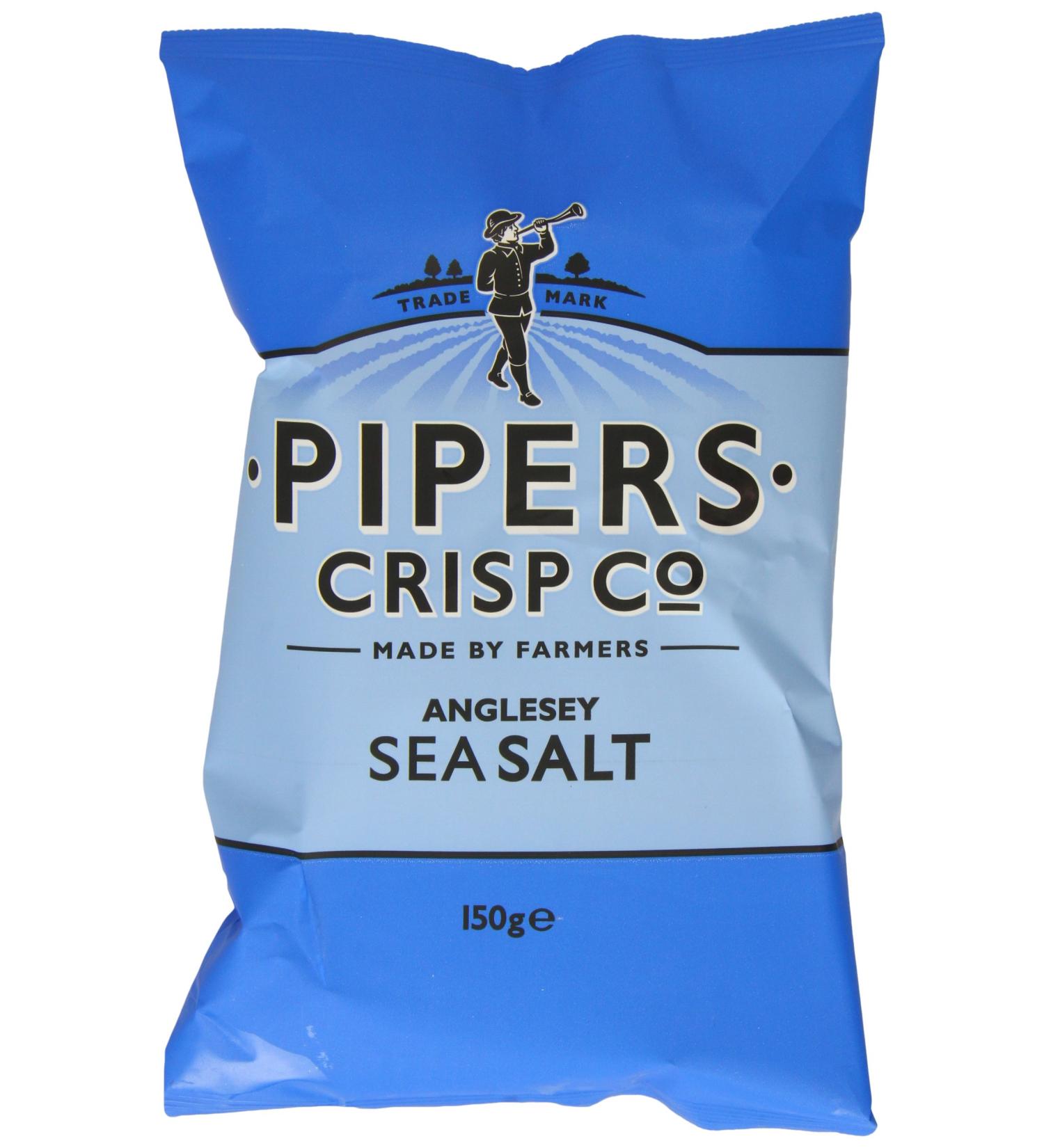 Pipers Crisps Anglesey Sea Salt (Pack of 15) - Buy Online on GoSupps.com