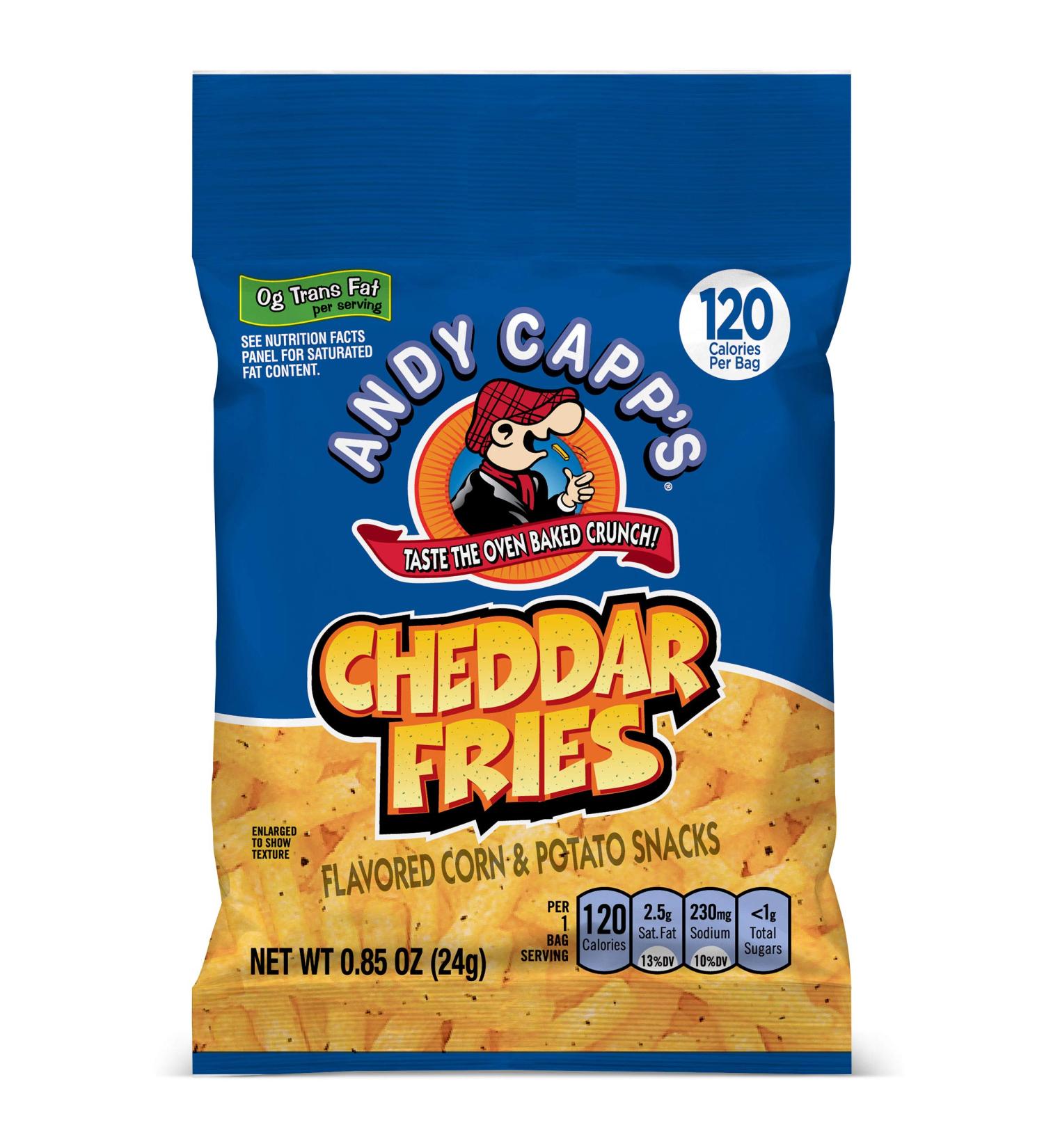 Buy Andy Capp's Cheddar Flavored Fries 0.85 oz - 72 Pack | Crispy Snack Treats - Buy Online on GoSupps.com