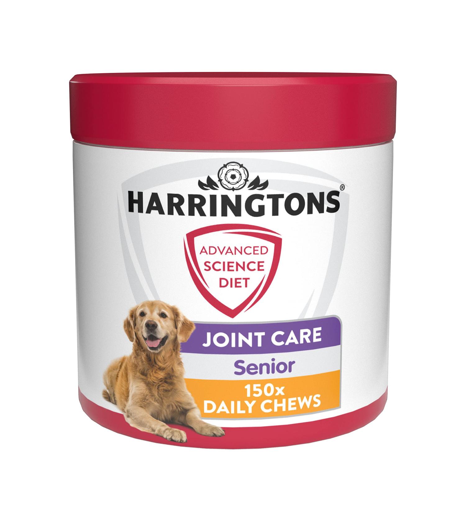 Harringtons Advanced Science Senior Dog Joint Care Supplements 150 Chews - Omega 3, Vitamin C & E for Senior Dogs - Buy Online on GoSupps.com