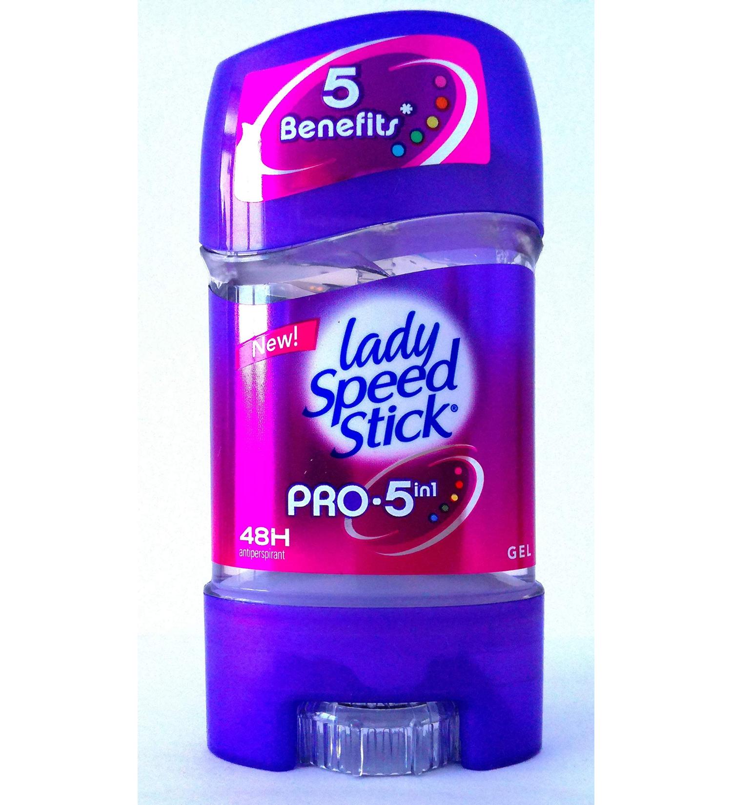 Lady Speed Stick Lady Speed Stick - 5 in 1 Deodorant Gel - Freshness 48H - Alcohol Free - Unisex