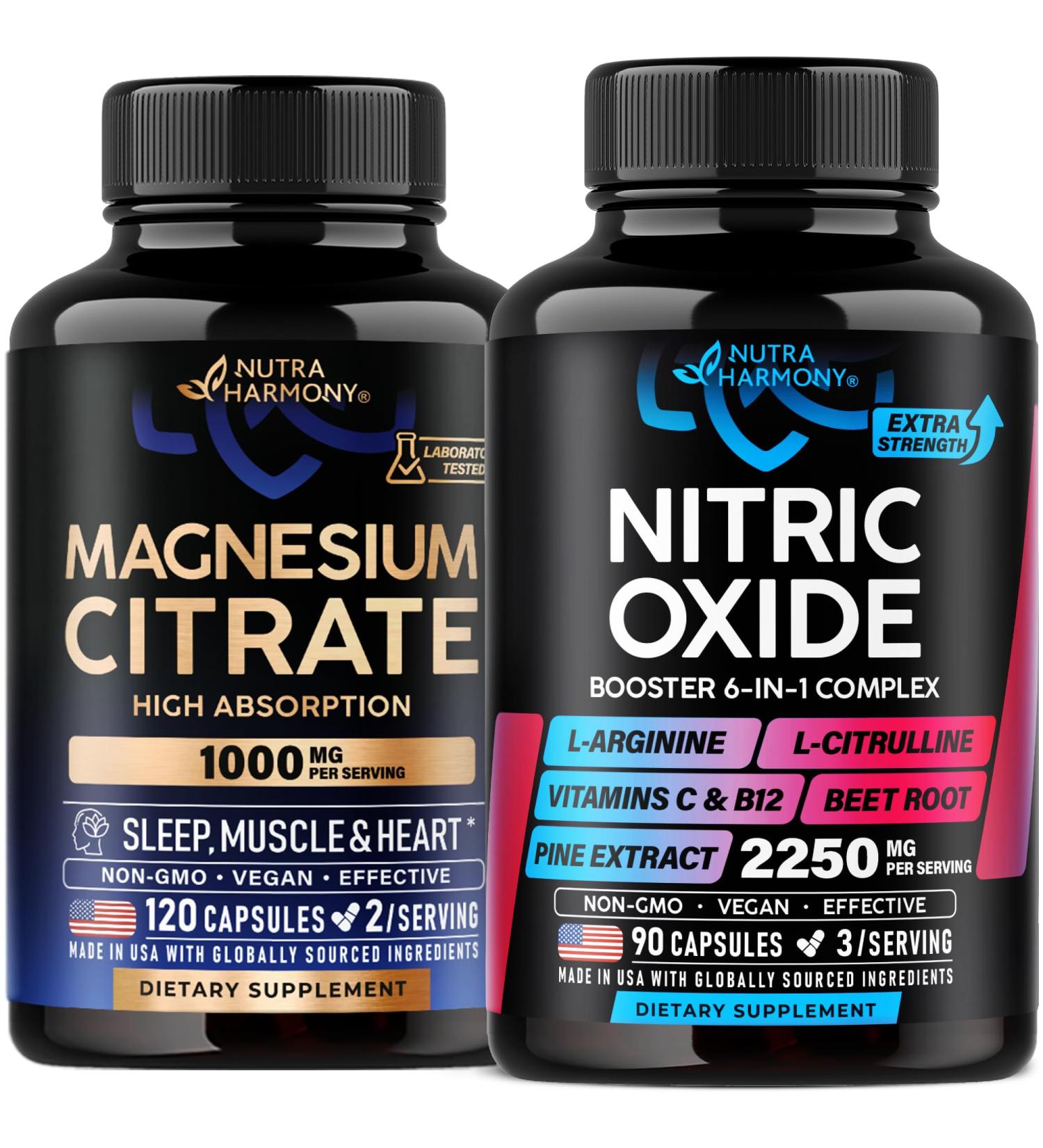 Magnesium Citrate & Nitric Oxide Capsules