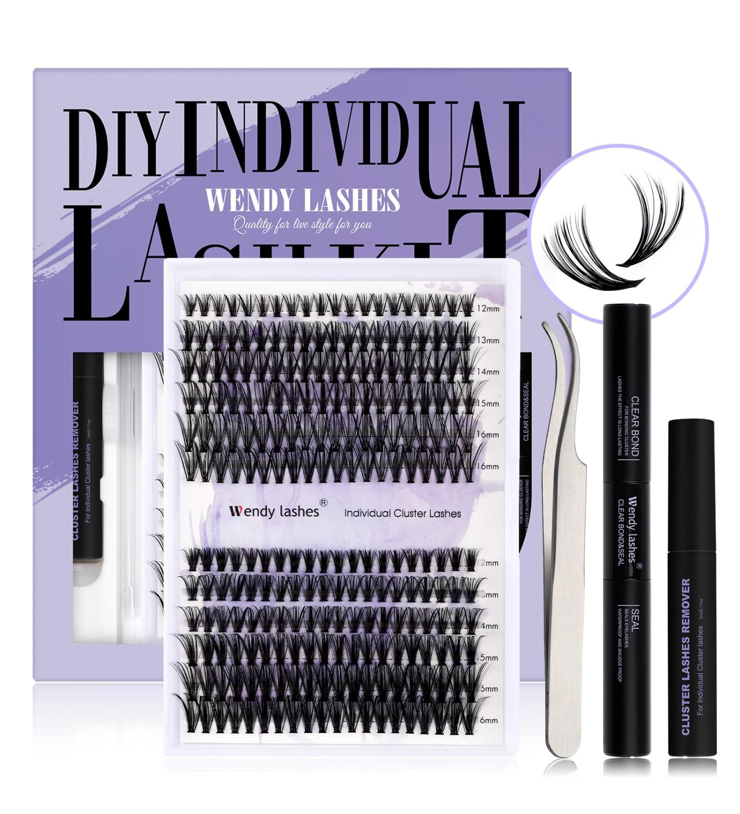 DIY Eyelash Extension Set | Cluster Eyelash Kit | 30D & 40D C Curl | 12-16 mm | International Shipping - Buy Online on GoSupps.com