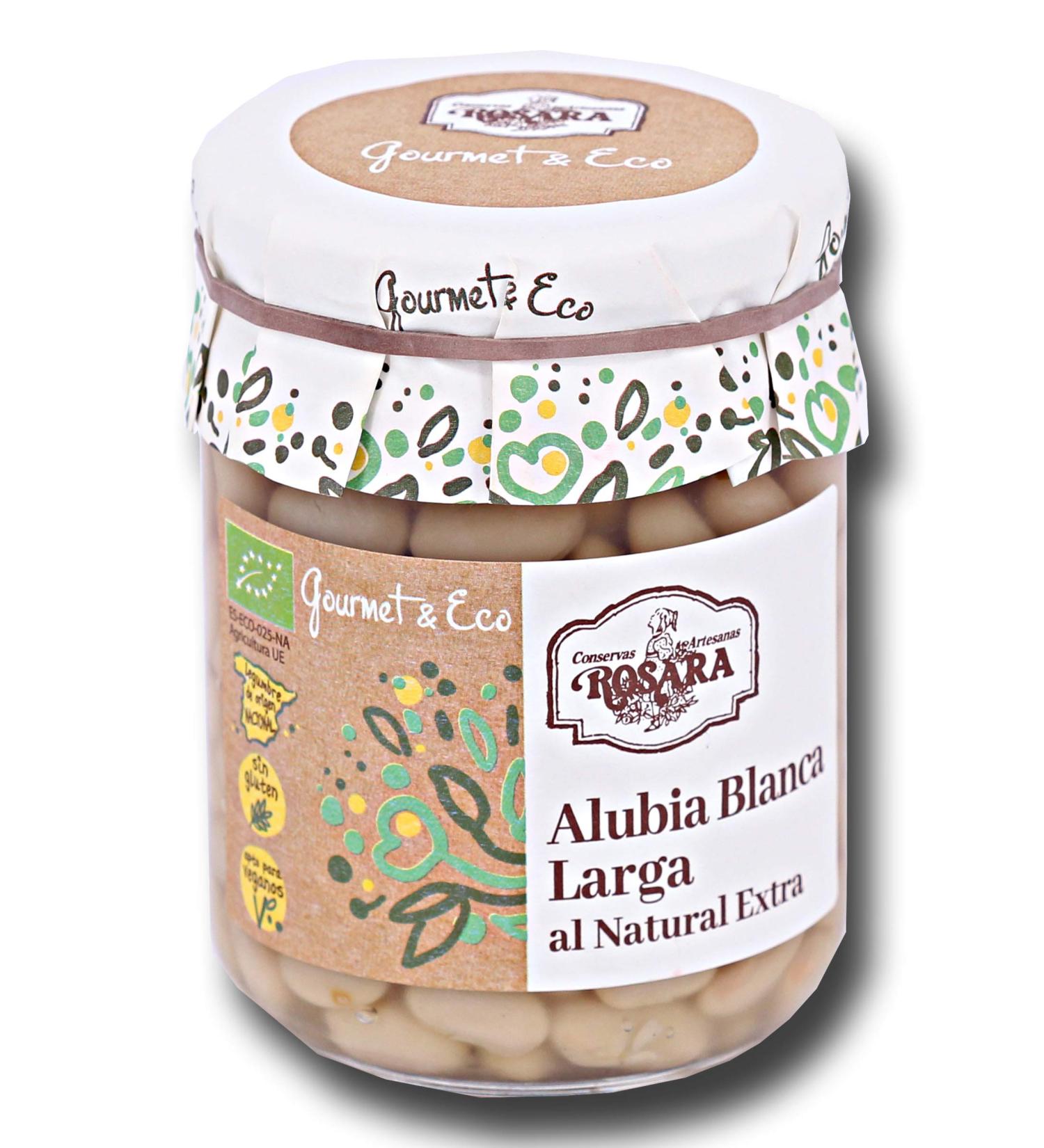 olivaoliva Organic Long White Beans 390g Jar.