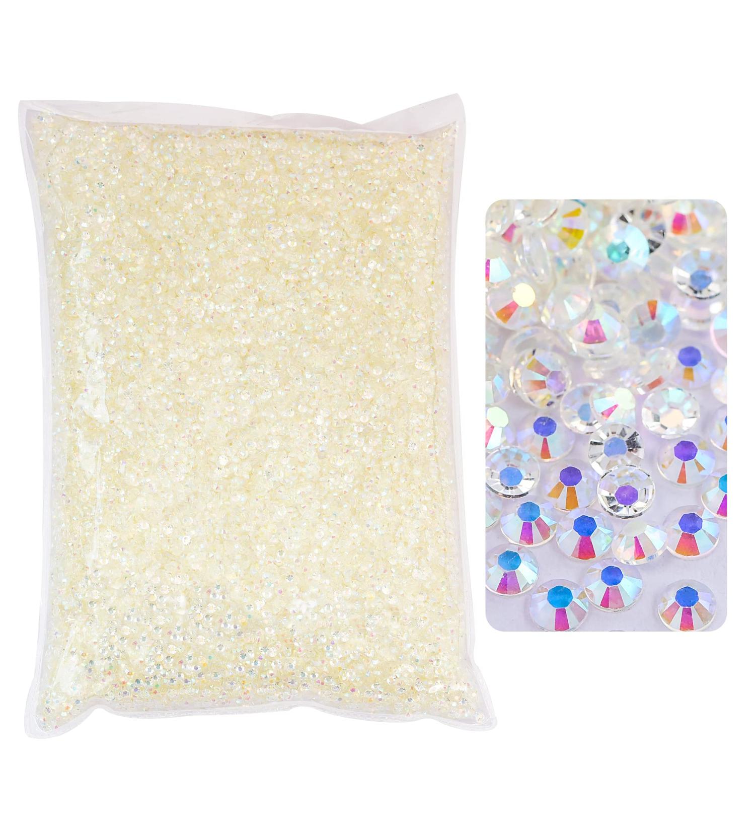 25000pcs 4mm Transparent Clear AB Flatback Rhinestones - Wholesale for DIY Crafts, Clothes, Makeup, Nail Art - Buy Online on GoSupps.com