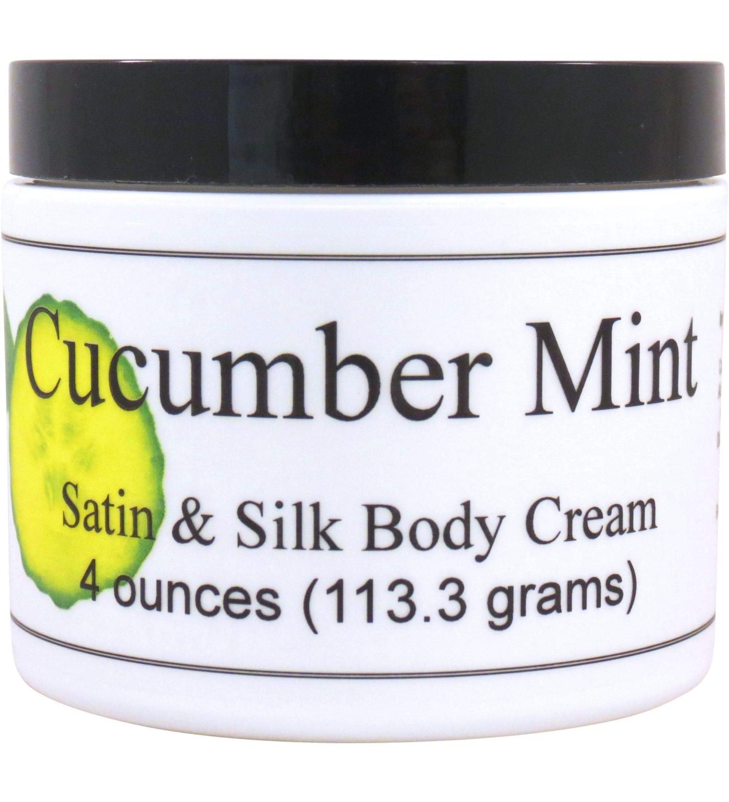 Eclectic Lady Cucumber Mint Body Cream - 4 oz Silk & Shea Butter Lotion Phthalate-Free Handcrafted in USA for Women - Buy Online on GoSupps.com