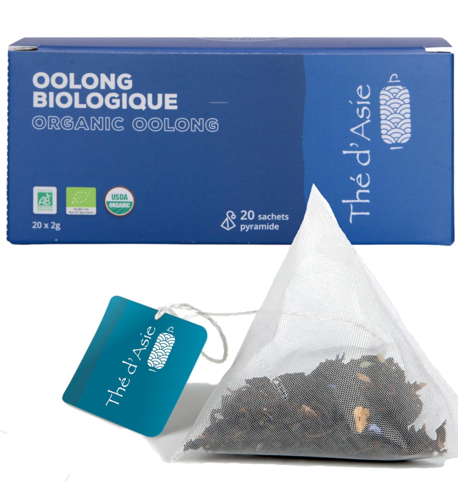 KHLA Blue Tea Oolong Bio - 20 Pyramid Infusions | Slimming Herbal & Fruit Tea for Weight Loss | Organic Chinese Tea - Buy Online on GoSupps.com