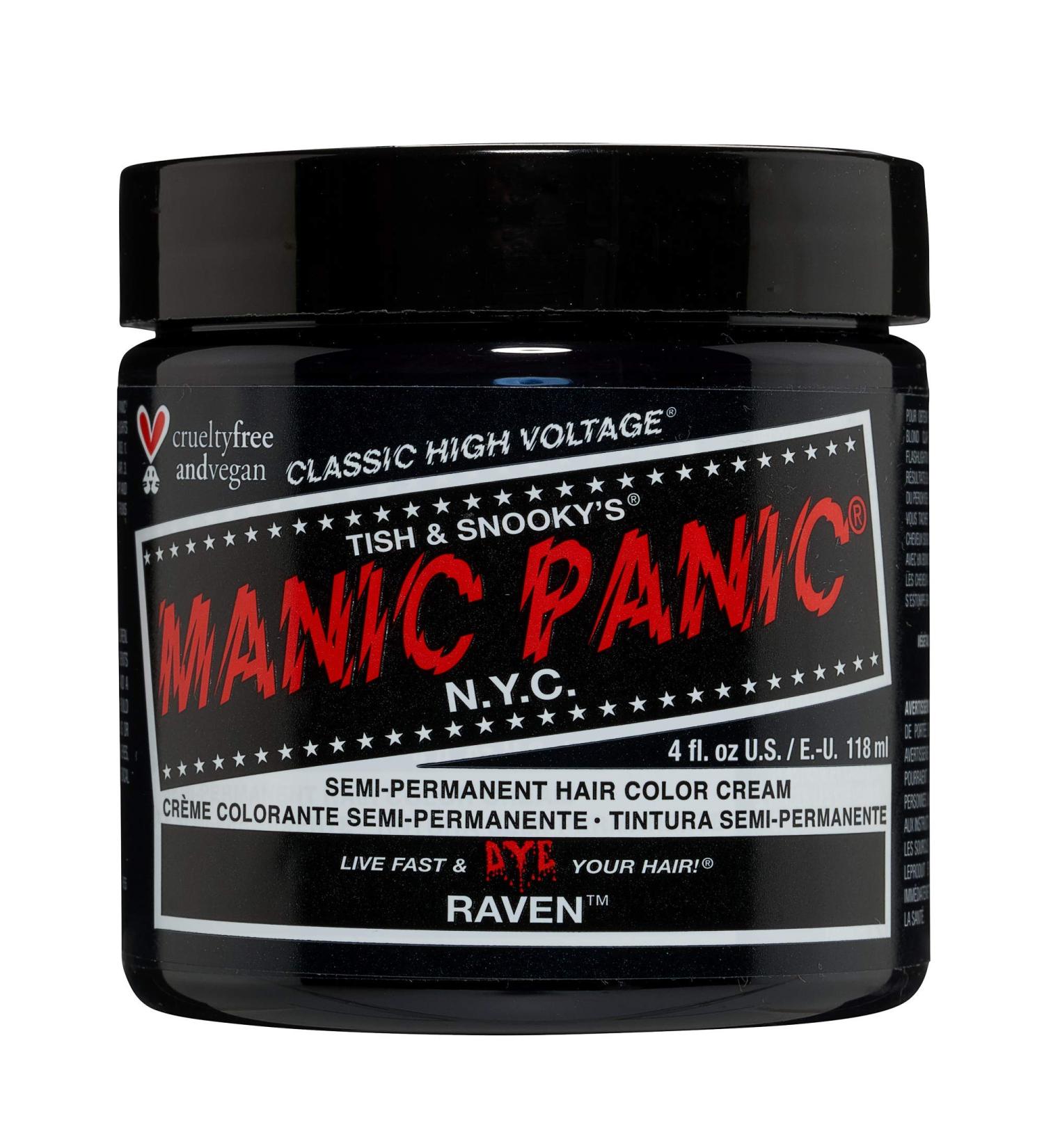 Manic Panic High Voltage Classic Hair Dye in Raven - Vibrant Color for Bold Hairstyles - Buy Online on GoSupps.com