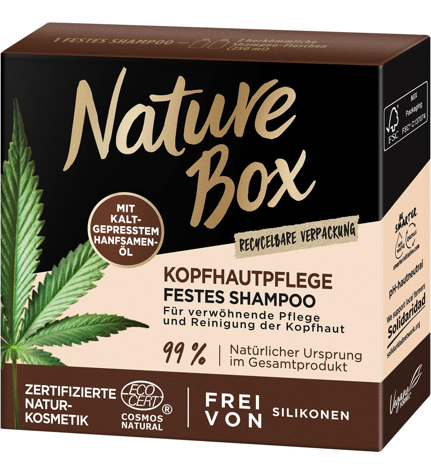 Schwarzkopf Henkel NATURE BOX Solid shampoo scalp care hemp 85 g