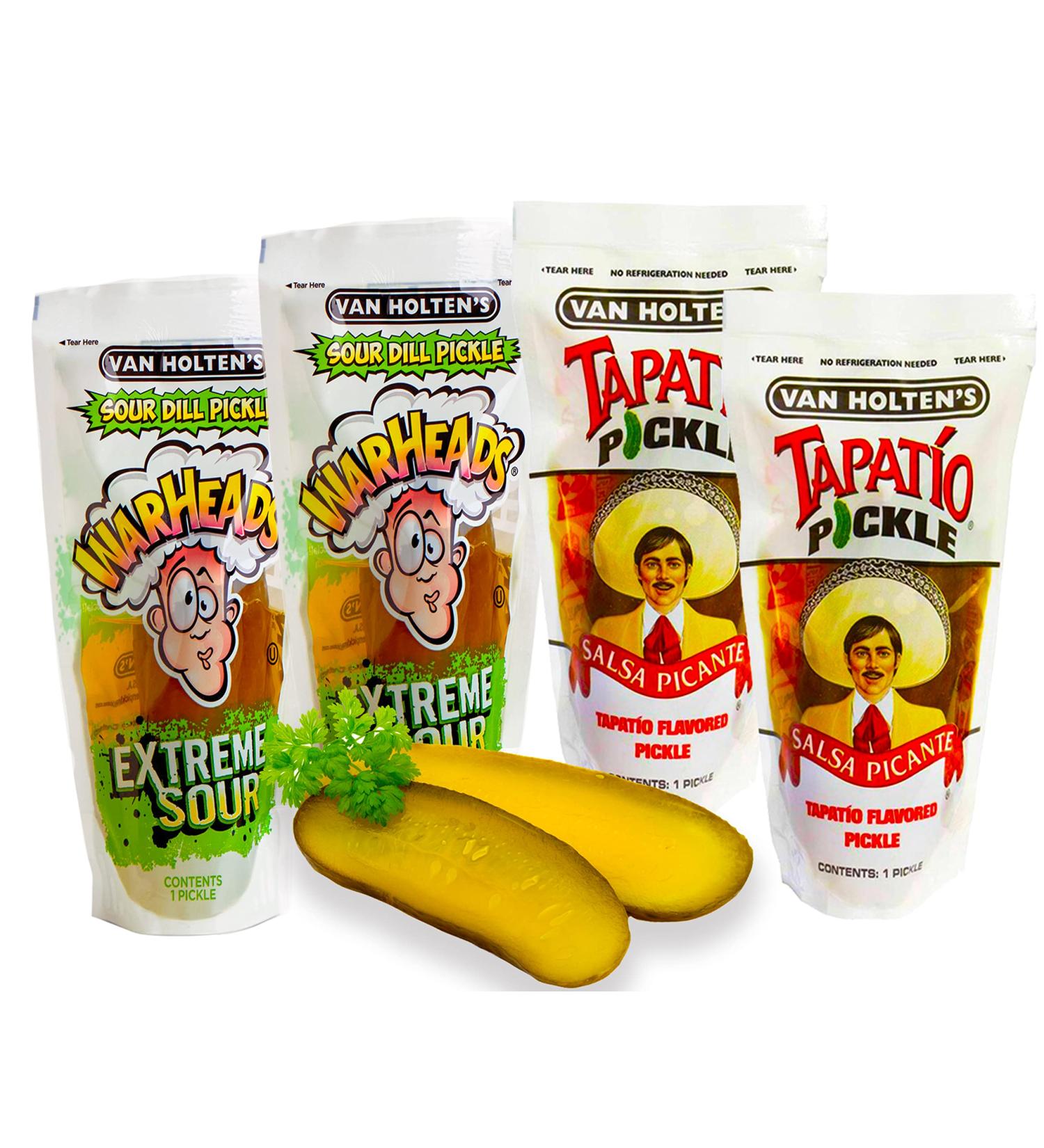 Buy Van Fetched Pimple - Acidic Cucumbers Pouch Set | 4-Pack Sour Pimple Mix with 2 Tapapio & 2 Warheads - International Shipping Available - Buy Online on GoSupps.com