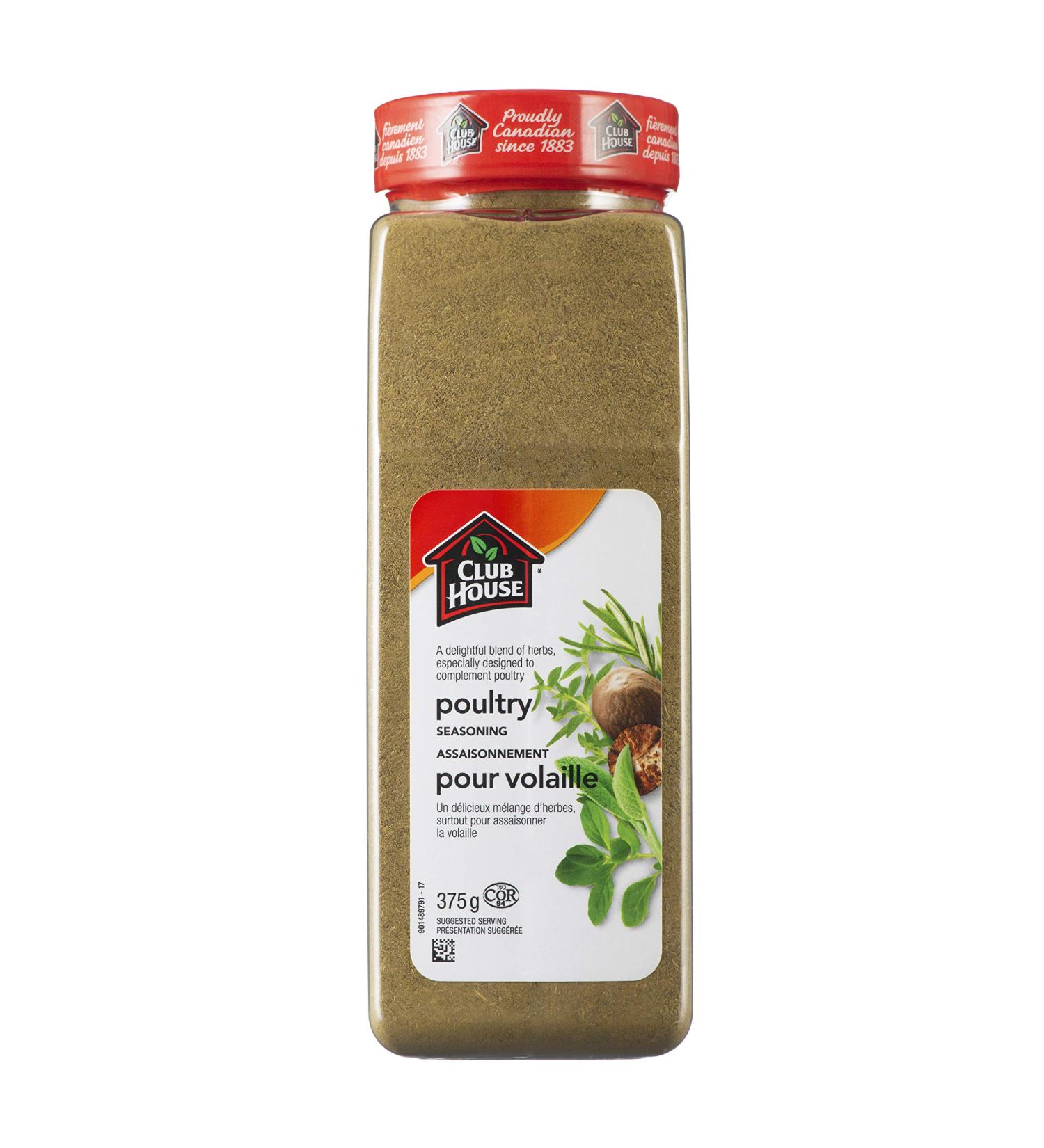 Club House Quality Natural Herbs & Spices Poultry Seasoning 375g - Buy Online on GoSupps.com