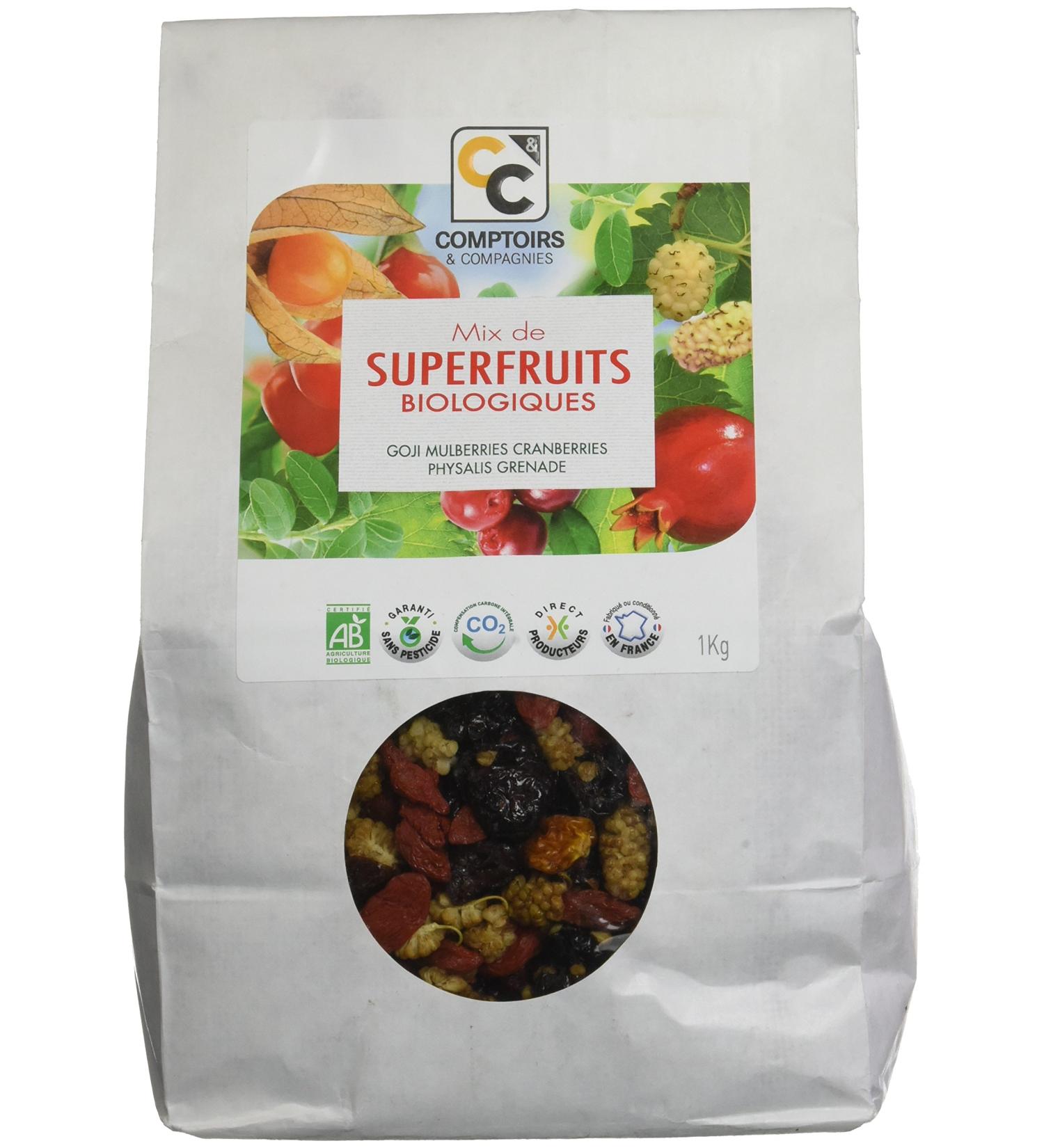 COUNTERS AND COMPANIES Organic Superfruit Mix 1kg - Buy Online on GoSupps.com
