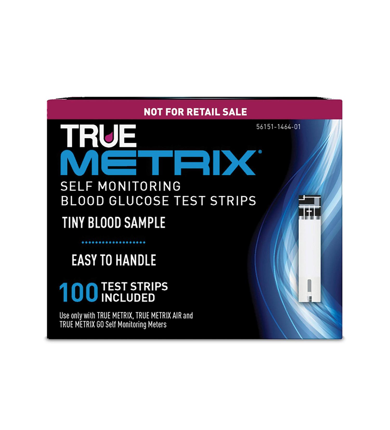 TRUE METRIX Blood Glucose Test Strips NFRS 100ct - 100 Count Pack - Buy Online on GoSupps.com