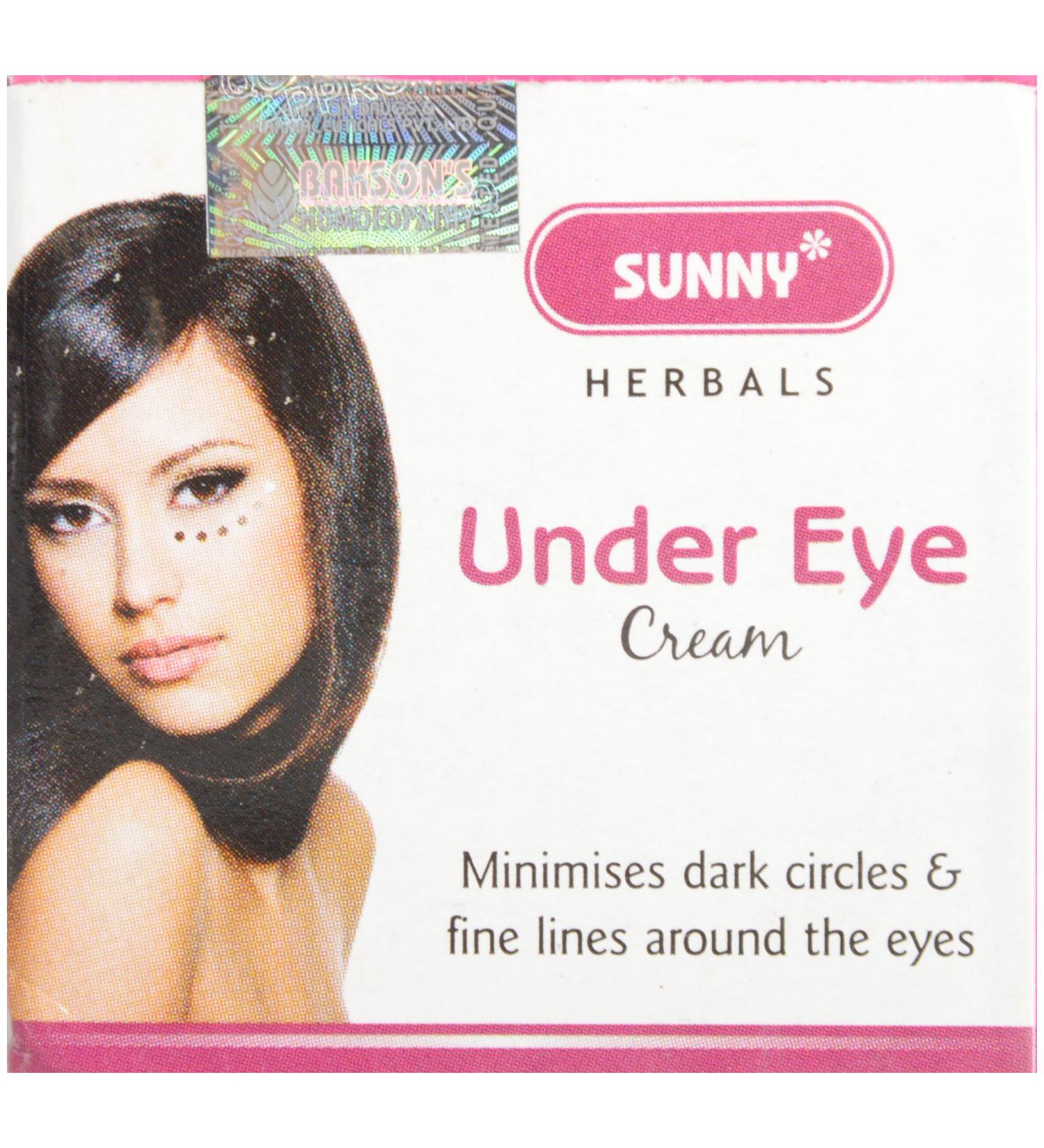 Bakson's Sunny Herbals Under Eye Cream 50g - Brighten & Revitalize Dark Circles | Global Shipping Available - Buy Online on GoSupps.com