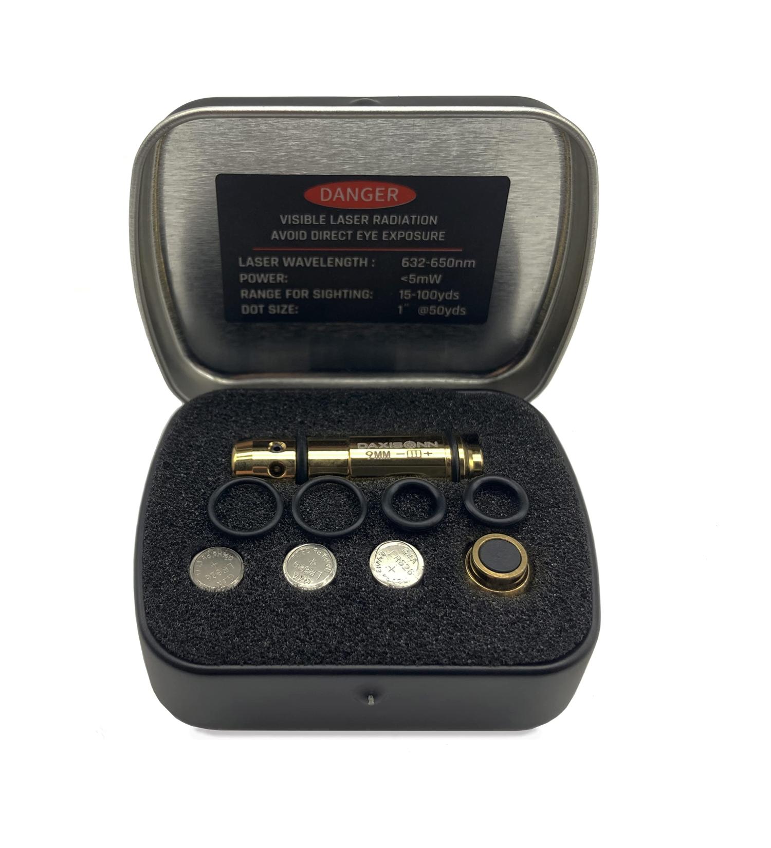 DAXISONN 9mm Laser Training Cartridge with Rubber Rings and Recoil Snap Cap - Dry Fire Practice Tool - Buy Online on GoSupps.com