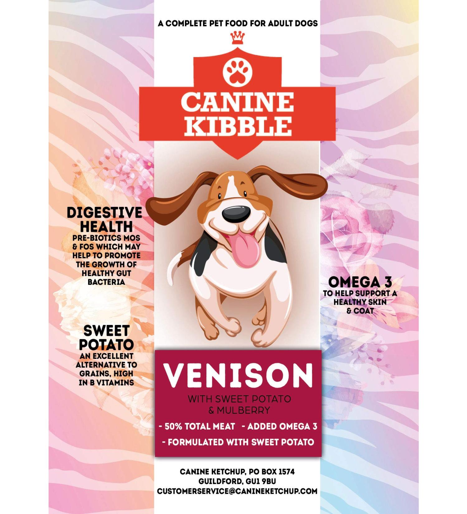 Adult dog food - Venison with sweet potato and mulberry - 12 kg