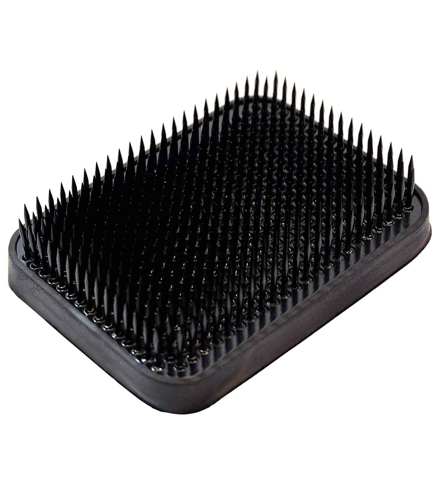 KAKURI Kenzan Flower Frog Black Large Square 3.8 - Japanese Ikebana Supplies - Professional Stainless Steel Holder Pin Frog - Made in Japan - Buy Online on GoSupps.com