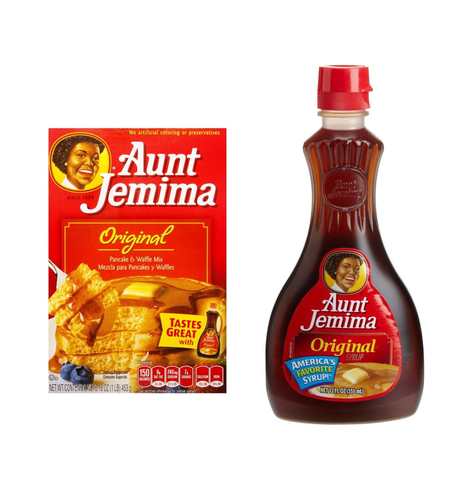 The Quaker Oats Company Aunt Jemima Pancake Mix 453g + Aunt Jemima Pancake Syrup 355ml - Buy Online on GoSupps.com
