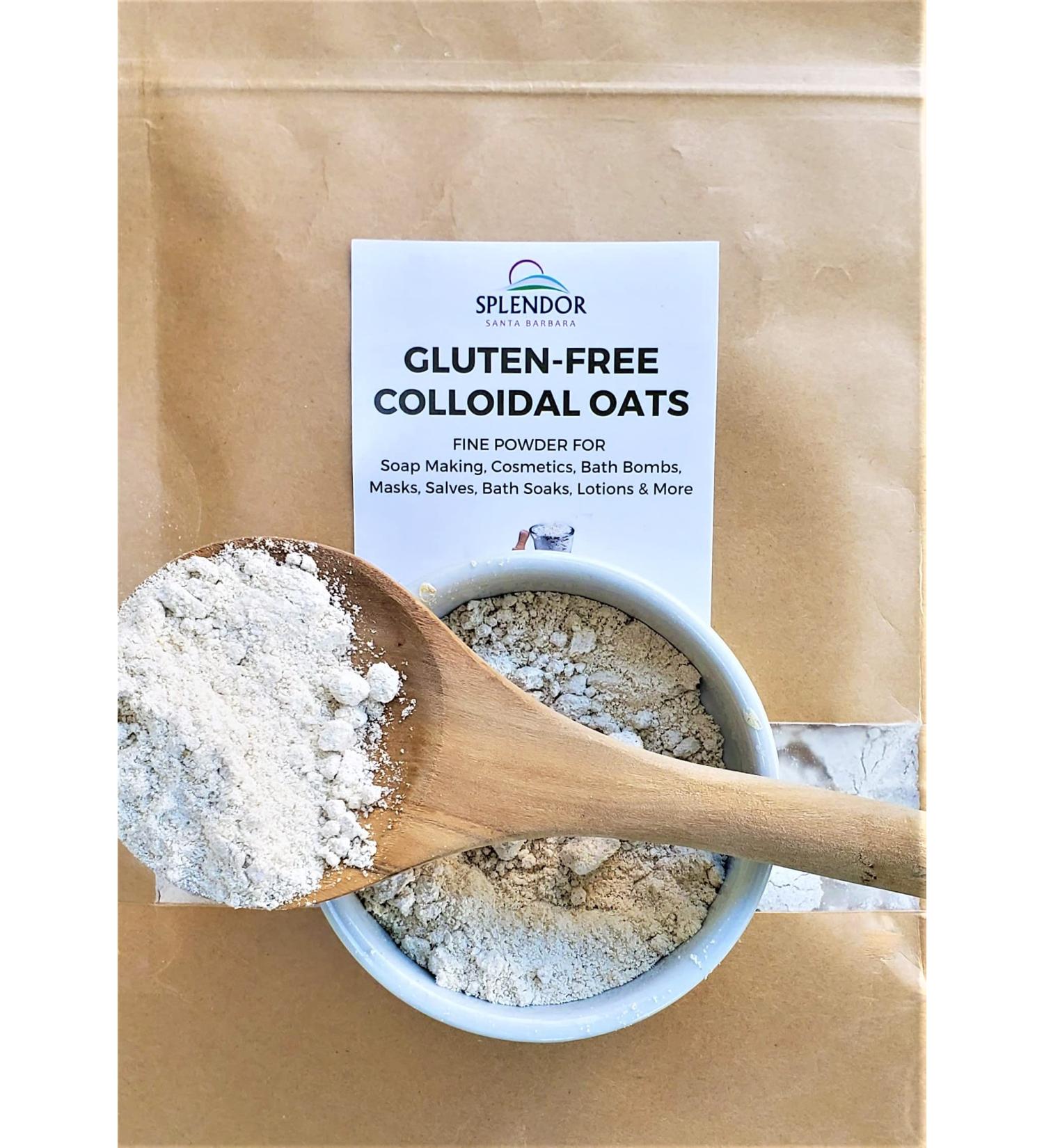 32 oz Splendor Gluten-Free Colloidal Oats for Soap Making, Cosmetics, Bath Bombs & More - Buy Online on GoSupps.com