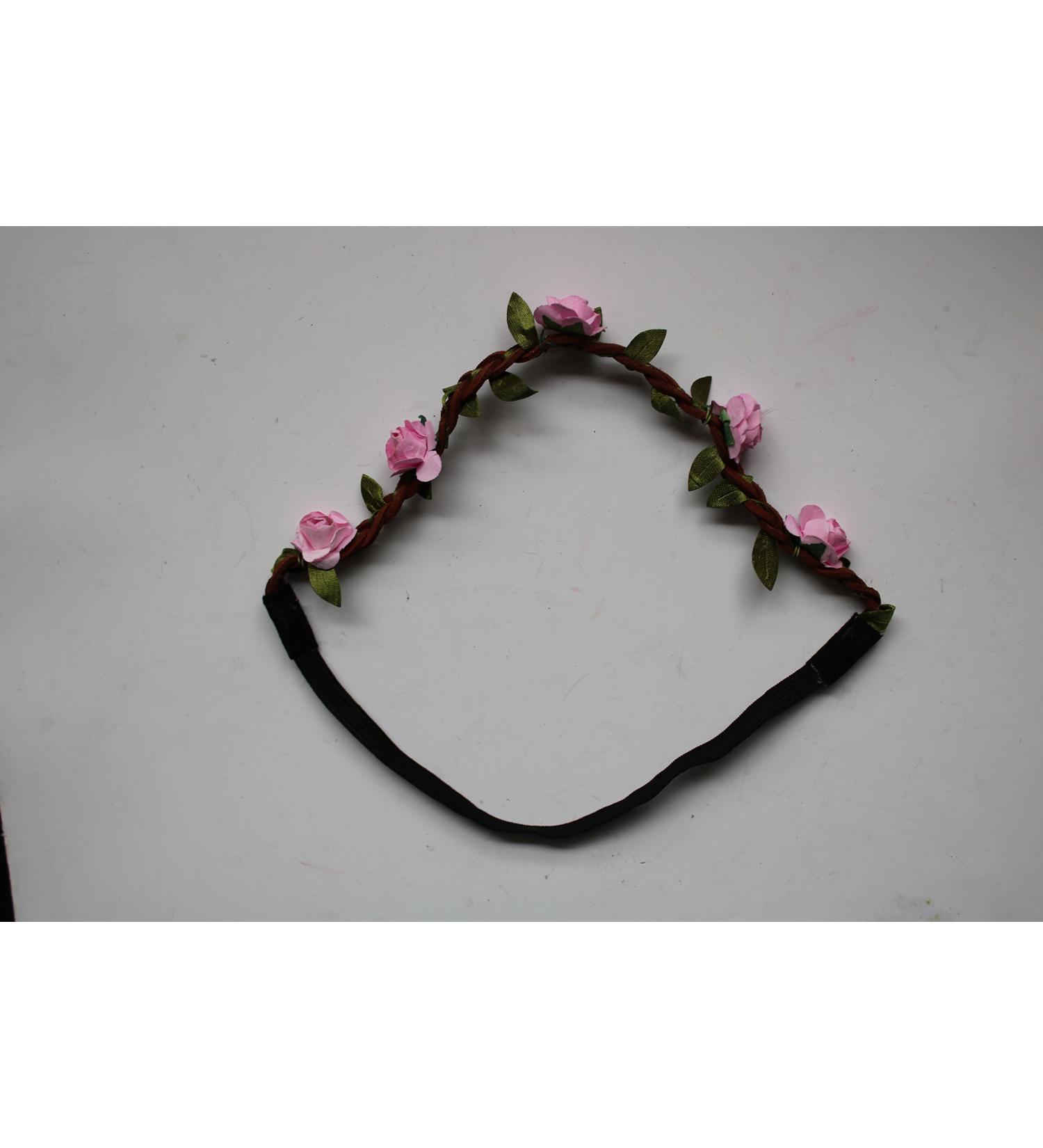 Traditional hair jewelry hair band flowers wreath roses hair jewelry headband color: altrosa hair band with roses and green for the dirndl outfit or simply for flowers in the hair.