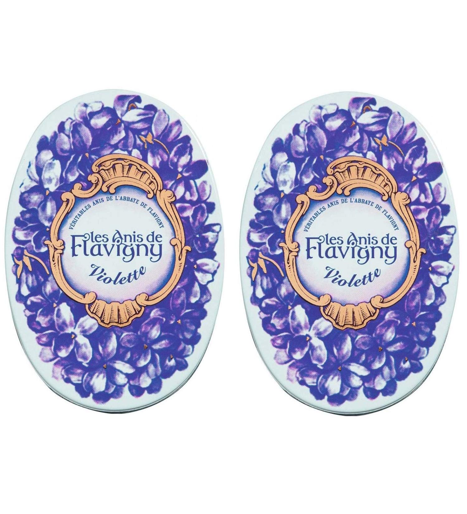 Les Anis de Flavigny - The French anise candy with violet flavour pack of 2