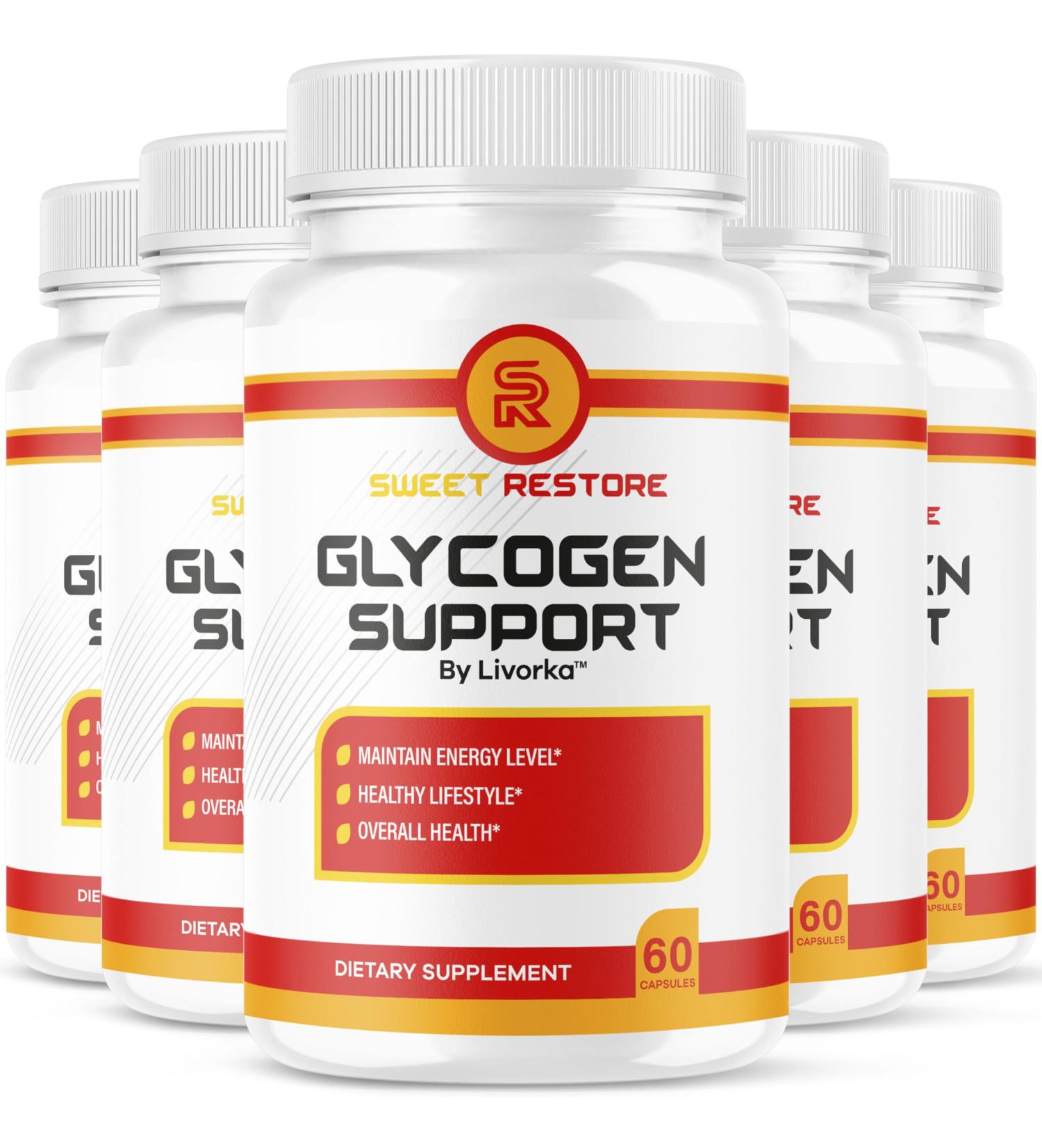 (5 Pack) Sweet Restore Glycogen Support Sweet Restore Capsules SweetRestore Glycogen Support Sweetrestore Pills SweetRestoreGlycogen Support Advanced Formula 300 Capsules for 5 Months - Buy Online on GoSupps.com