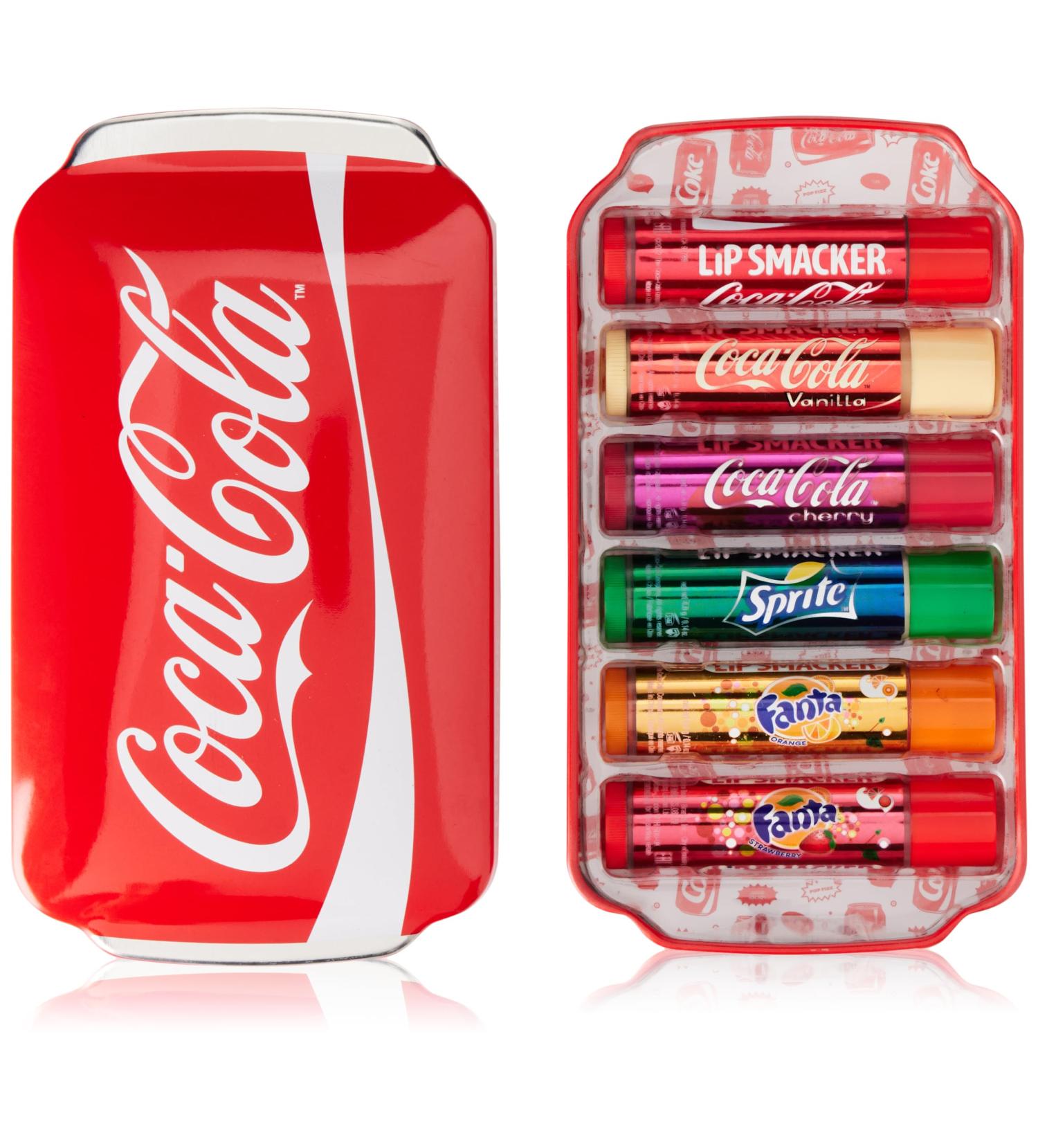 Authentic Coca-Cola Lip Smacker Gift Set with Sleep Mask - Fanta, Sprite Flavored Balms | Travel Set 2023 - Buy Online on GoSupps.com