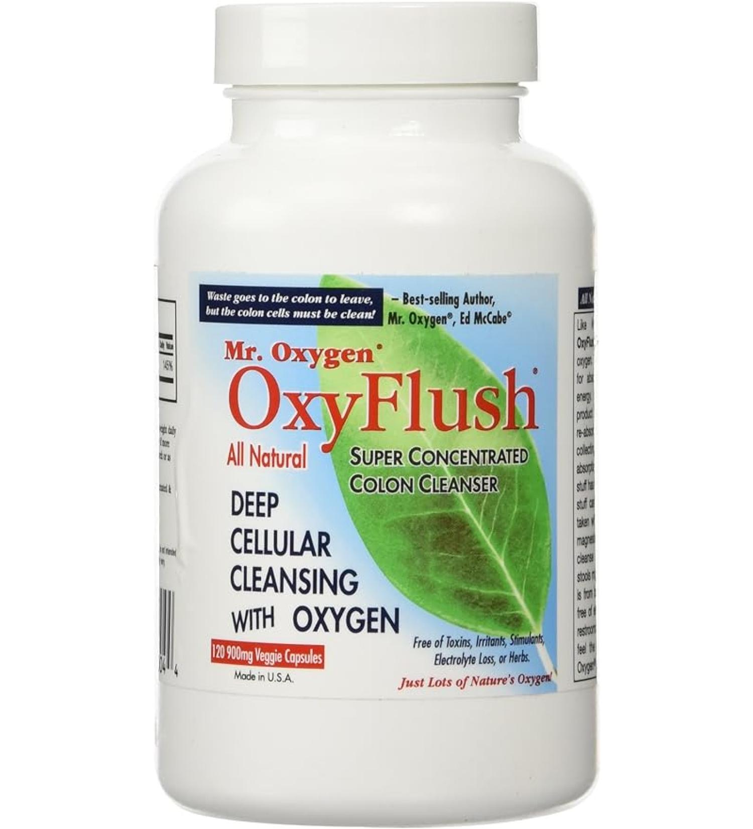 OxyFlush Concentrated Colon Cleanser 120 Caps - Powerful Cleansing Formula - Buy Online on GoSupps.com