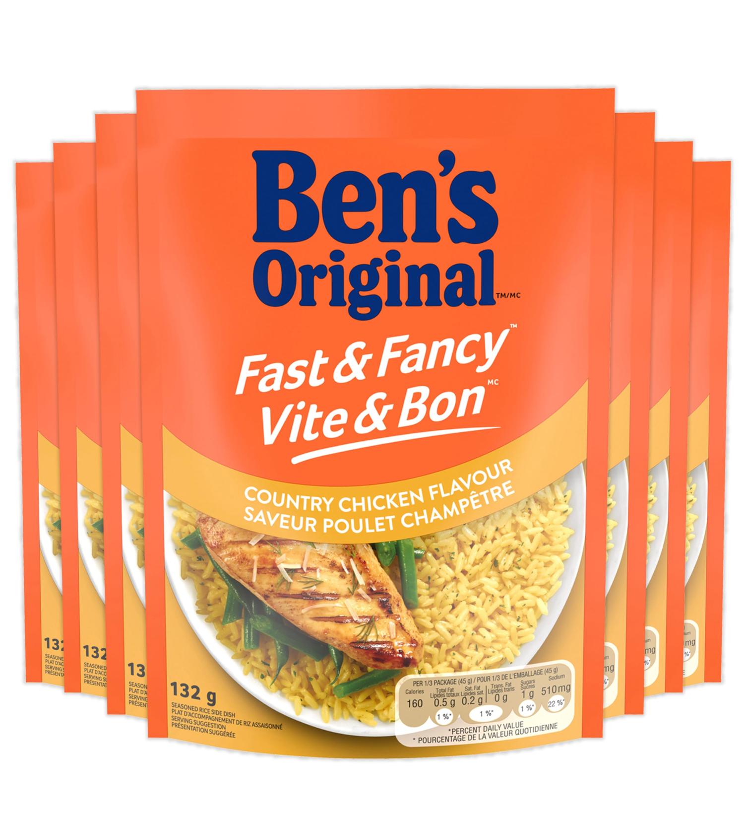BEN'S ORIGINAL FAST & FANCY Country Chicken Flavour Rice 12PK CASE Country Chicken Flavour (12 Pack) 12 - Buy Online on GoSupps.com