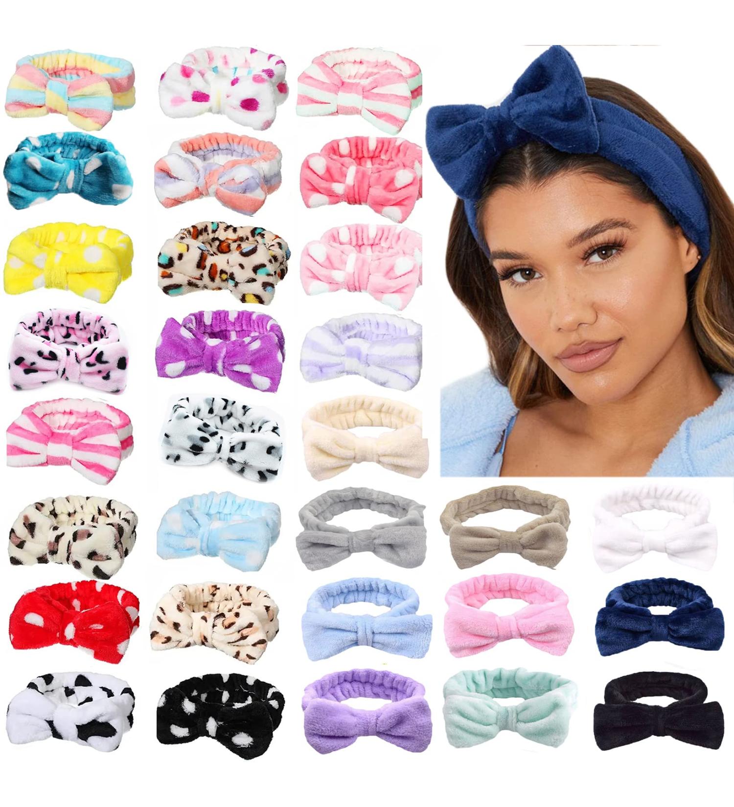 Tergy Facial Spa Headband - Soft Coral Fleece Makeup Hair Band (30PCS) - Buy Online on GoSupps.com