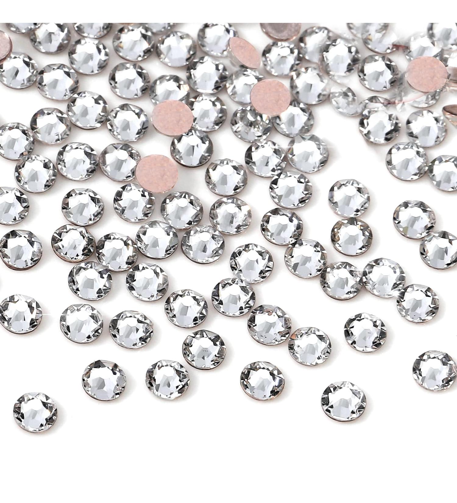 FEIlei Flatback Glass Nails Rhinestones Nail Art Decoration Gems Manicure Accessories - Buy Online on GoSupps.com