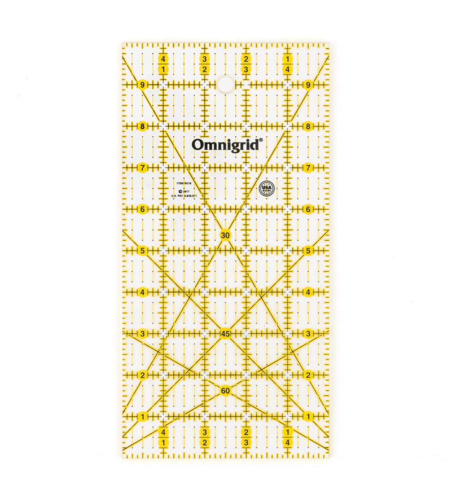 Omnigrid 5x10 Quilting Ruler - Clear, Easy-to-Read Design - Buy Online on GoSupps.com