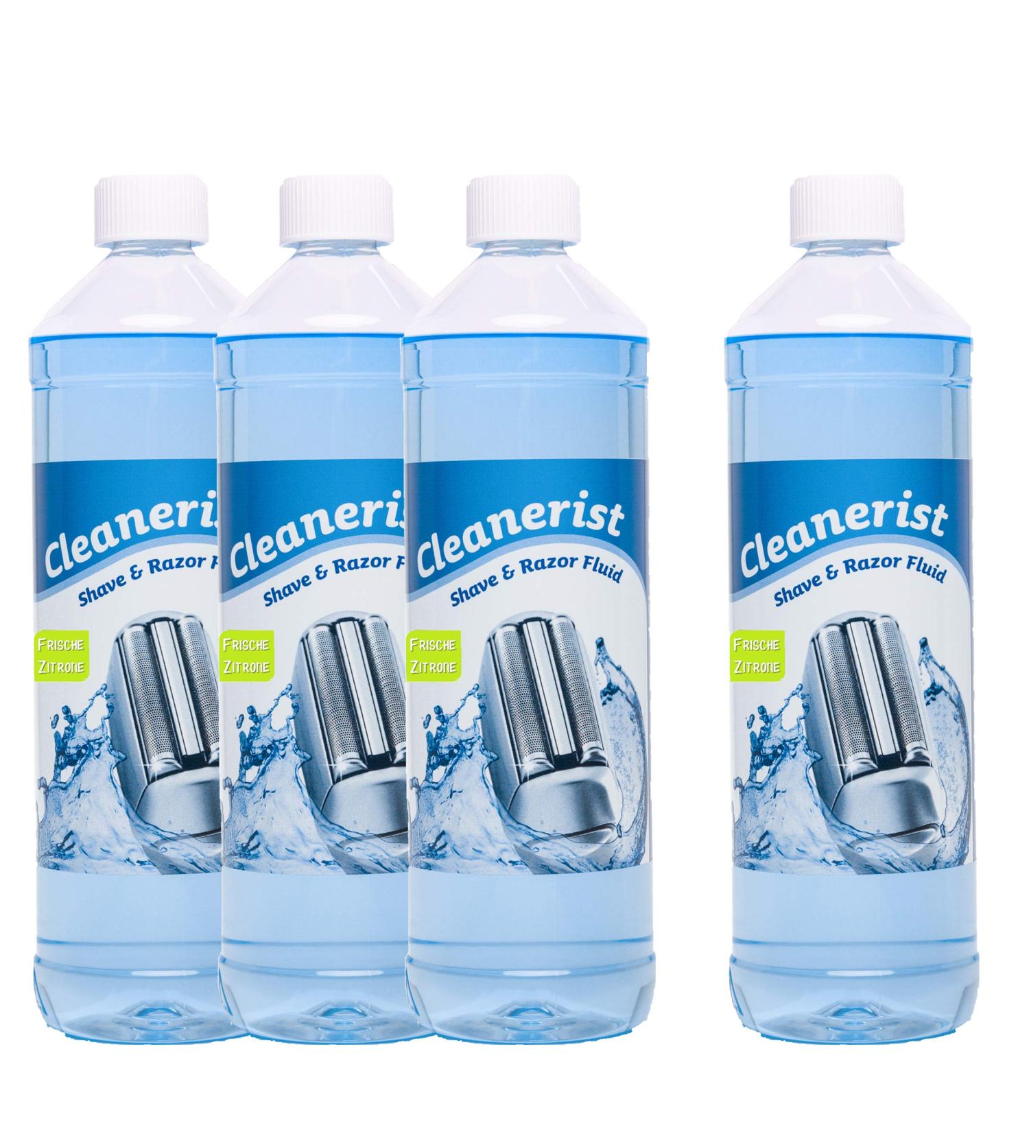 Shop 4L Cleanerist Cleaner - Lemon Scent for Braun Clean & Renew Shavers | 4 Pack Refills - Buy Online on GoSupps.com