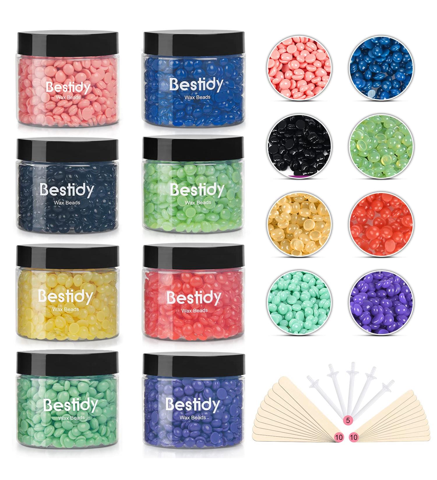 Bestidy Wax Bead for Hair Removal - 800g Jar | Gentle Waxing Bead for Face, Underarms, Legs, Back, and Chest - Buy Online on GoSupps.com