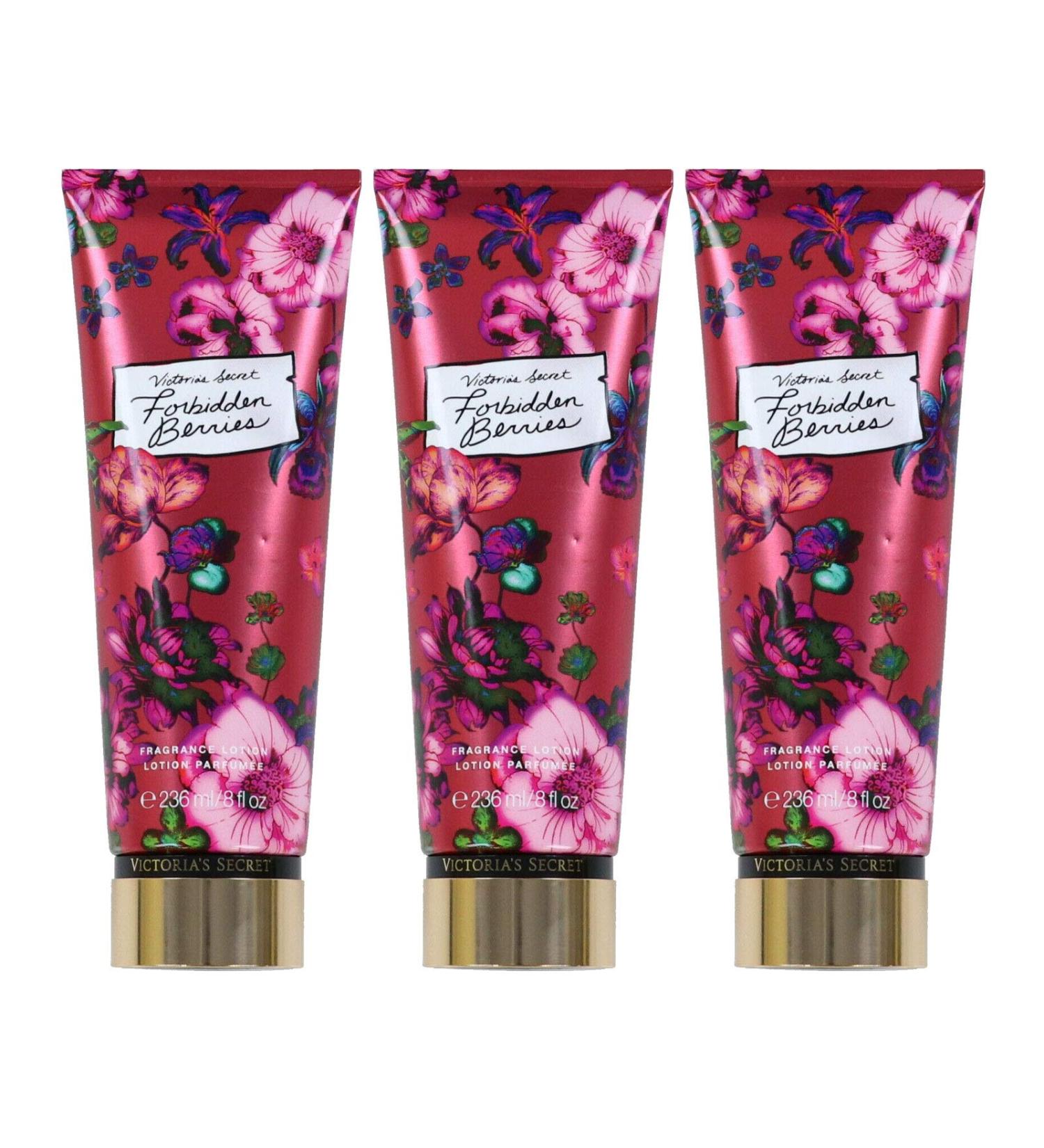 Victoria's Secret Forbidden Berries Fragrance Lotion Lot Of 3
