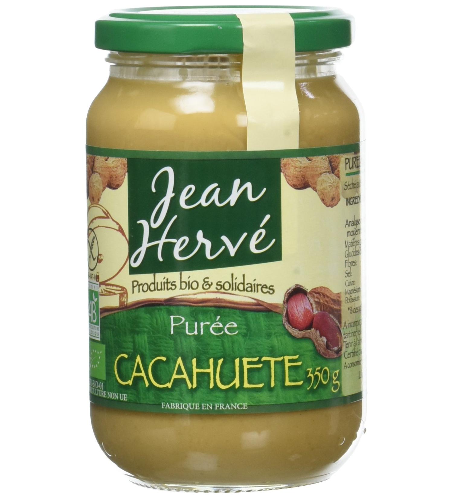 Jean Herv Organic Peanut Puree 350 G - Buy Online on GoSupps.com