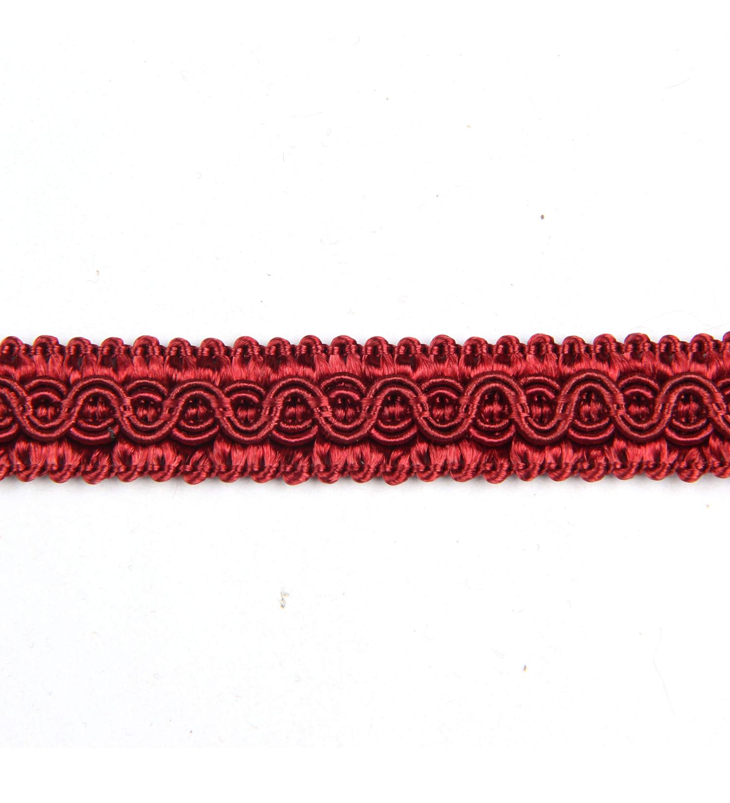 Fenghuangwu 13 Yard Handmade Basic Trim, 1.3 cm/0.51 Inch Diameter Gimp Braid for DIY, Dcor-Red red 13